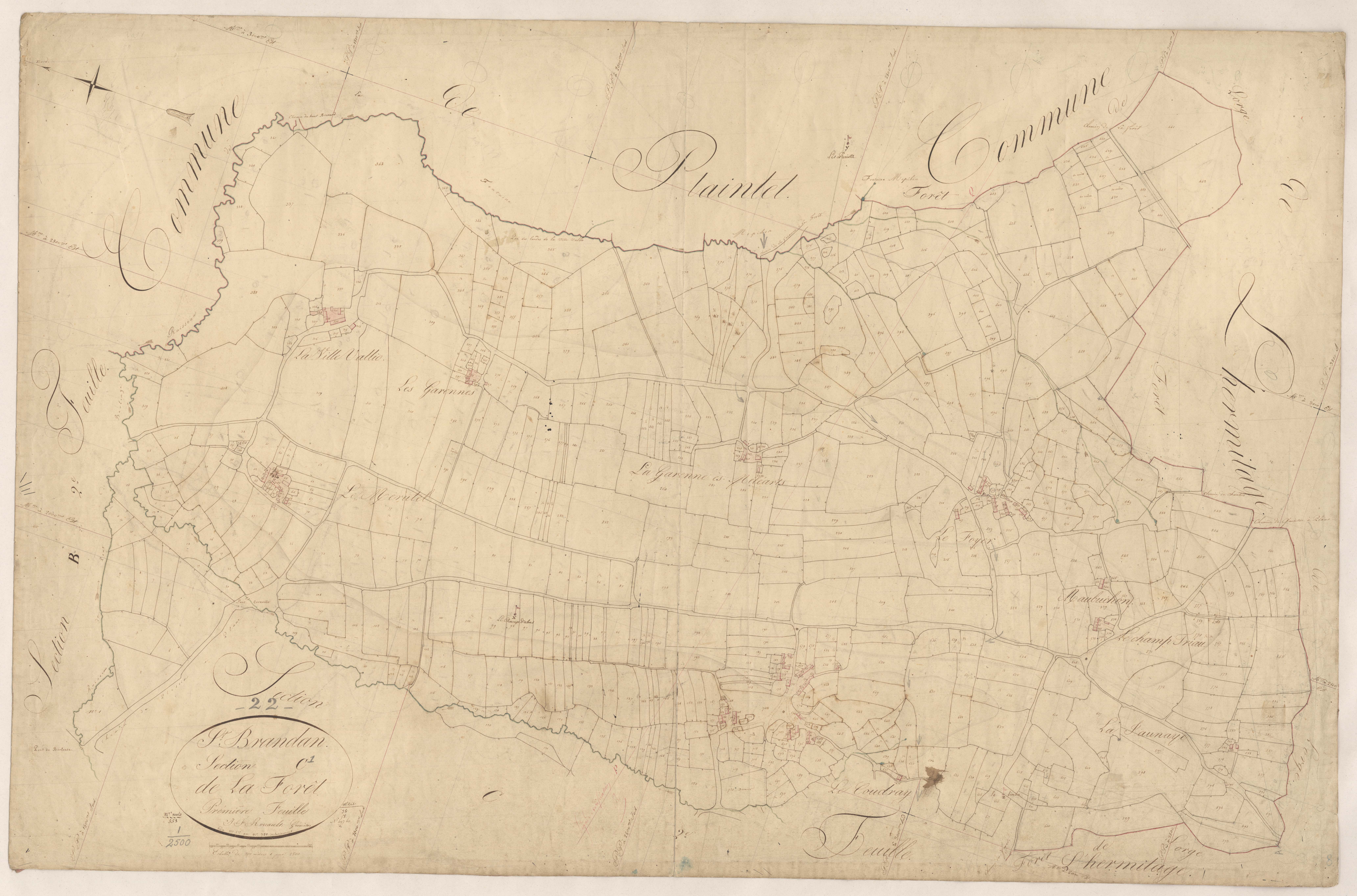 Saint-Brandan - Section C, 1re feuille