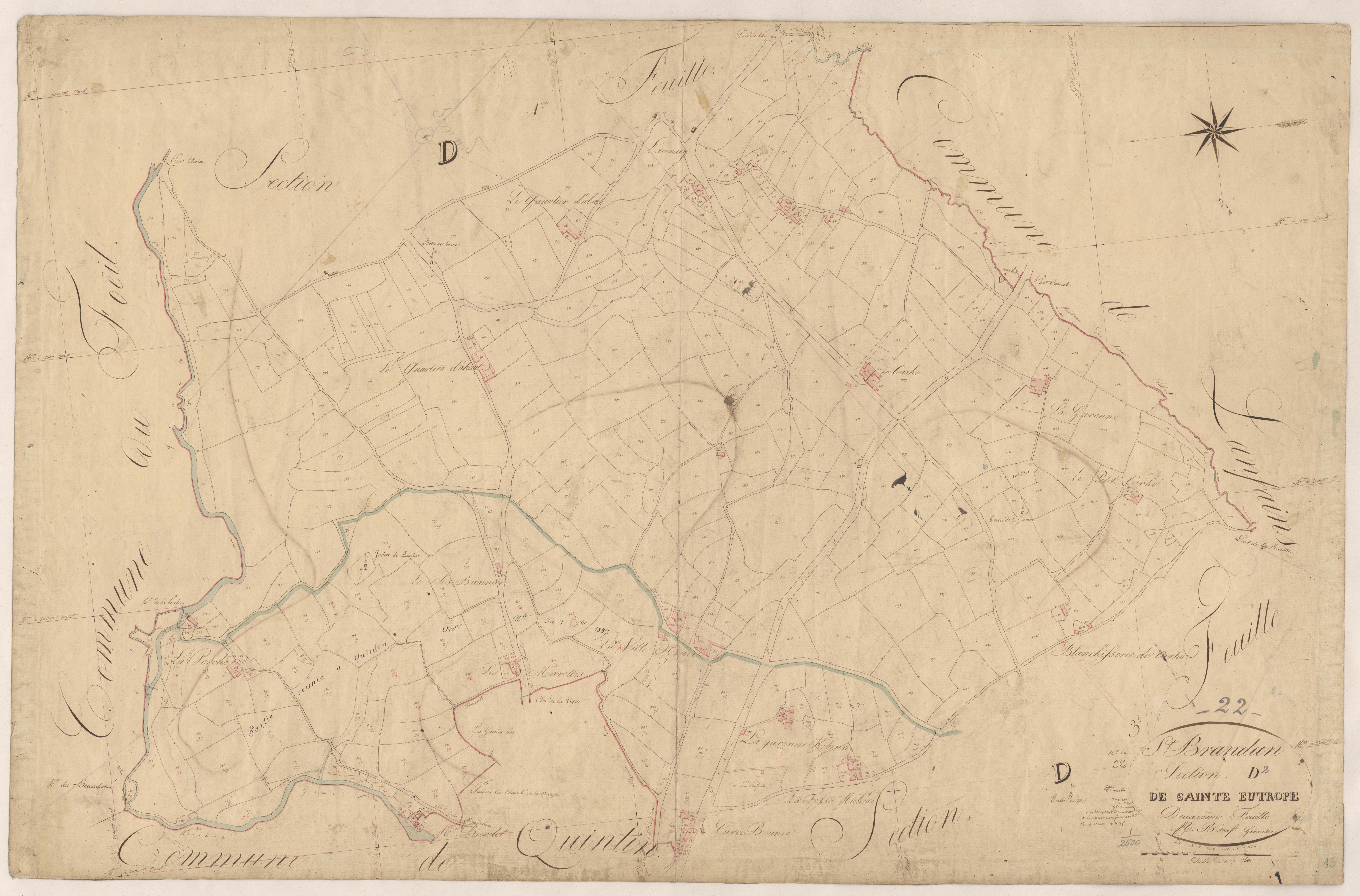 Saint-Brandan - Section D, 2e feuille