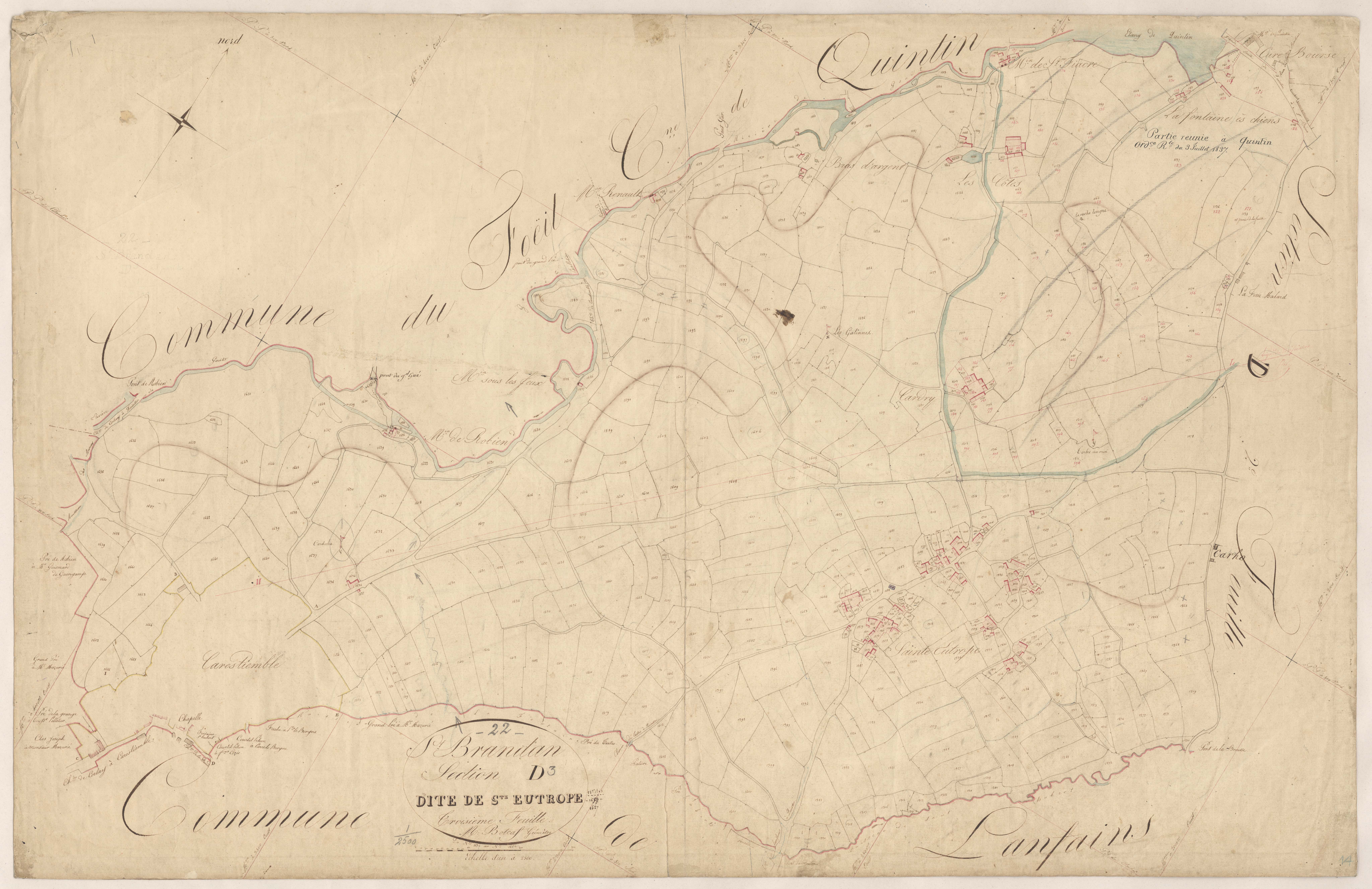 Saint-Brandan - Section D, 3e feuille