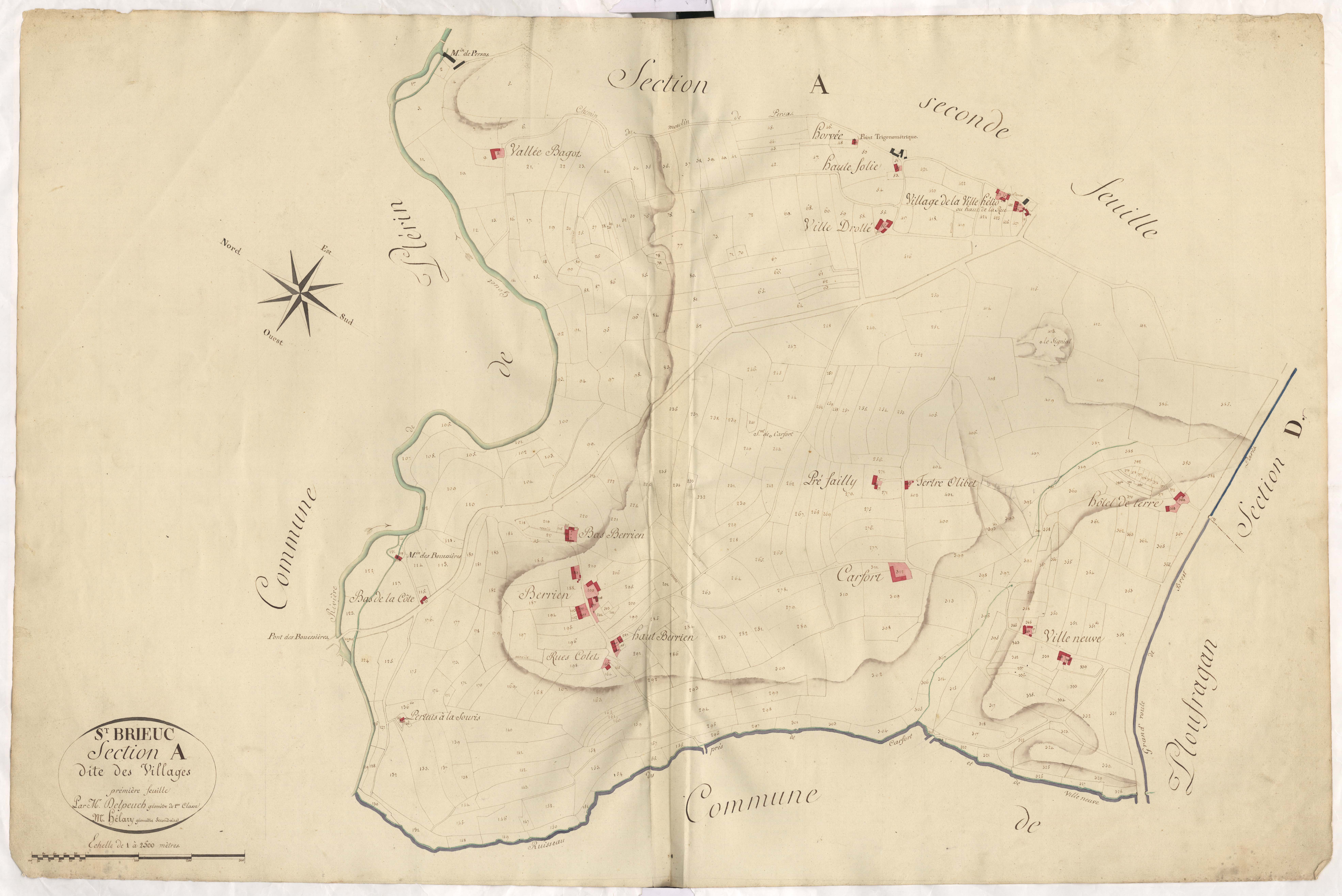 Saint-Brieuc - Section A, 1re feuille