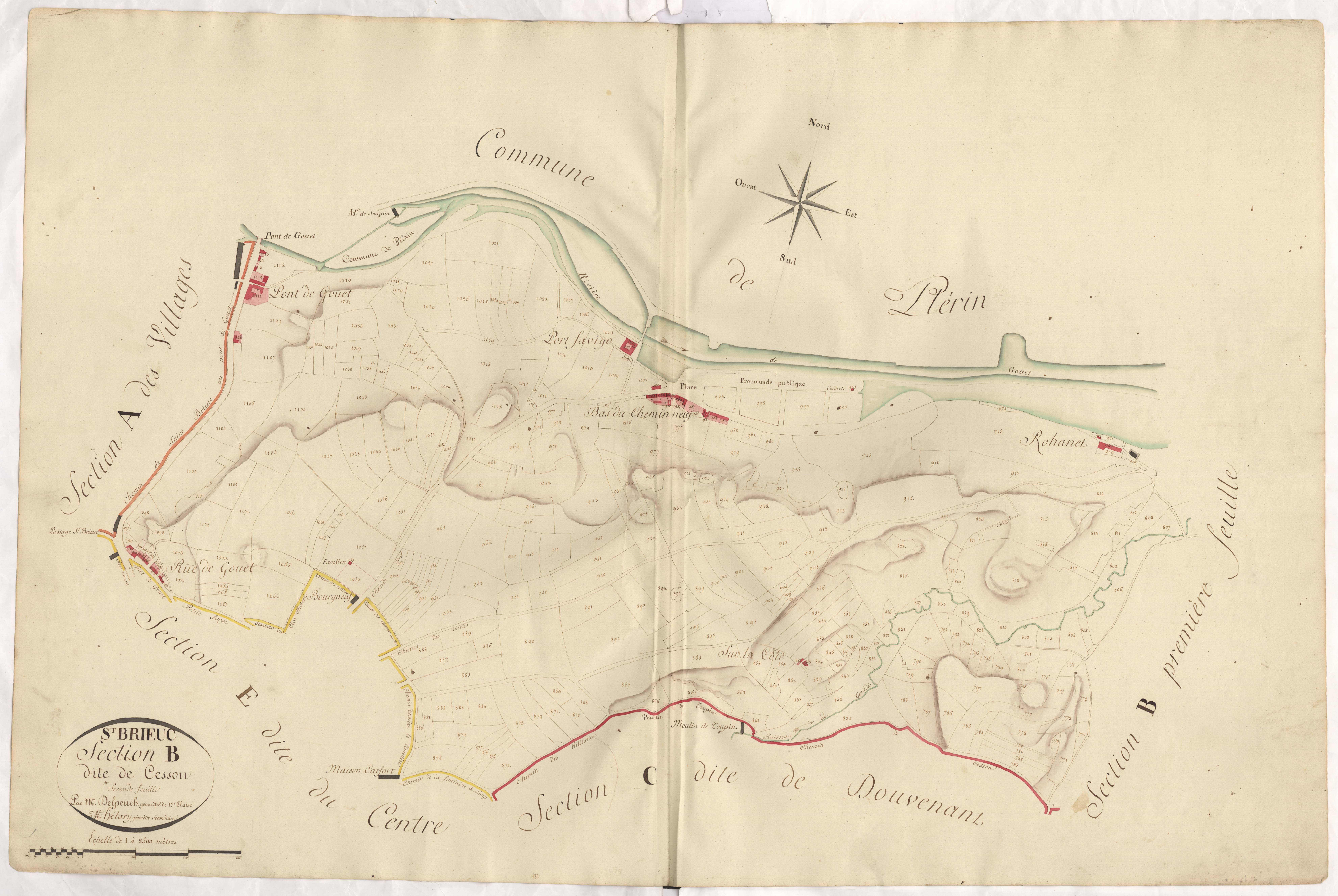 Saint-Brieuc - Section B, 2e feuille