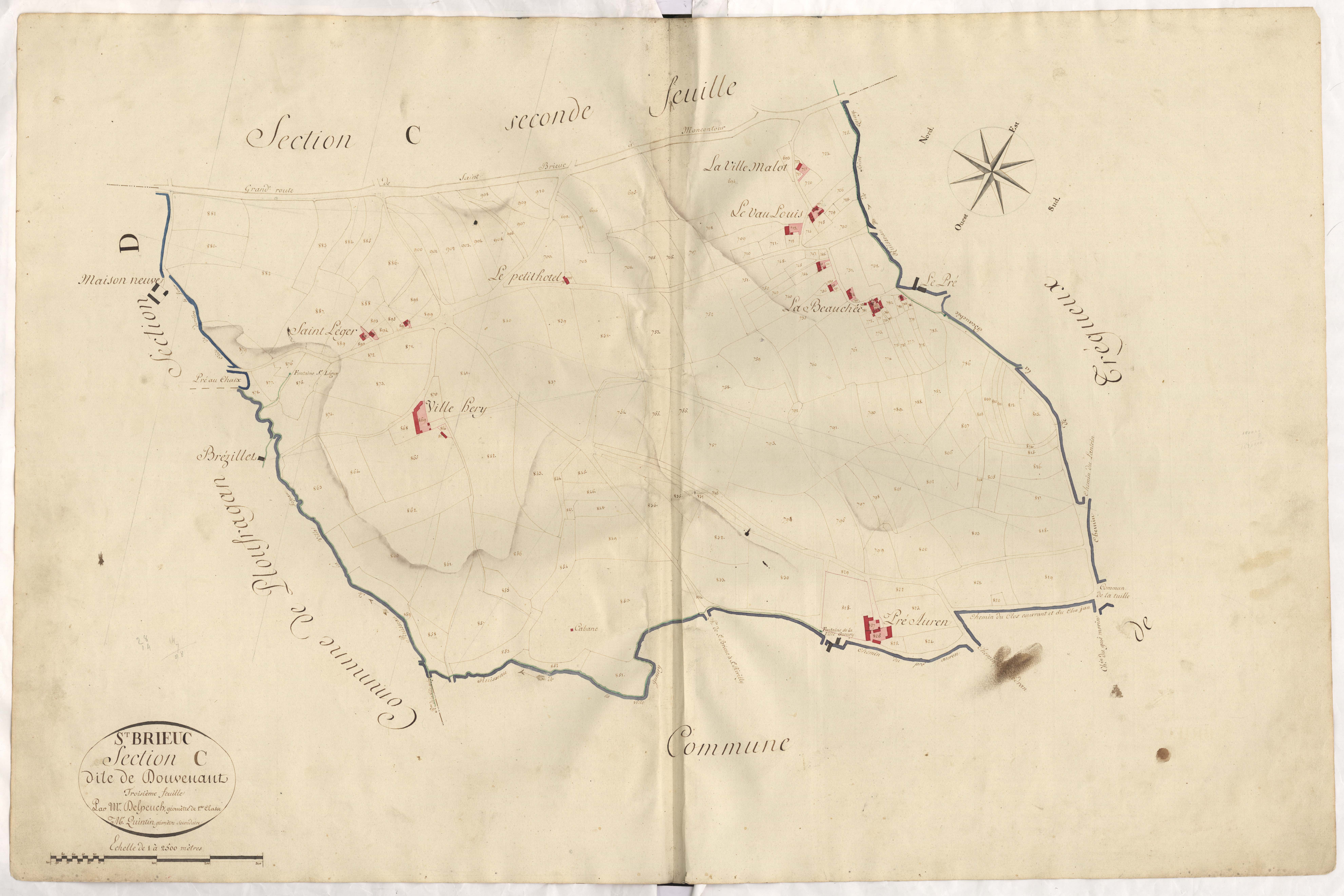Saint-Brieuc - Section C, 3e feuille