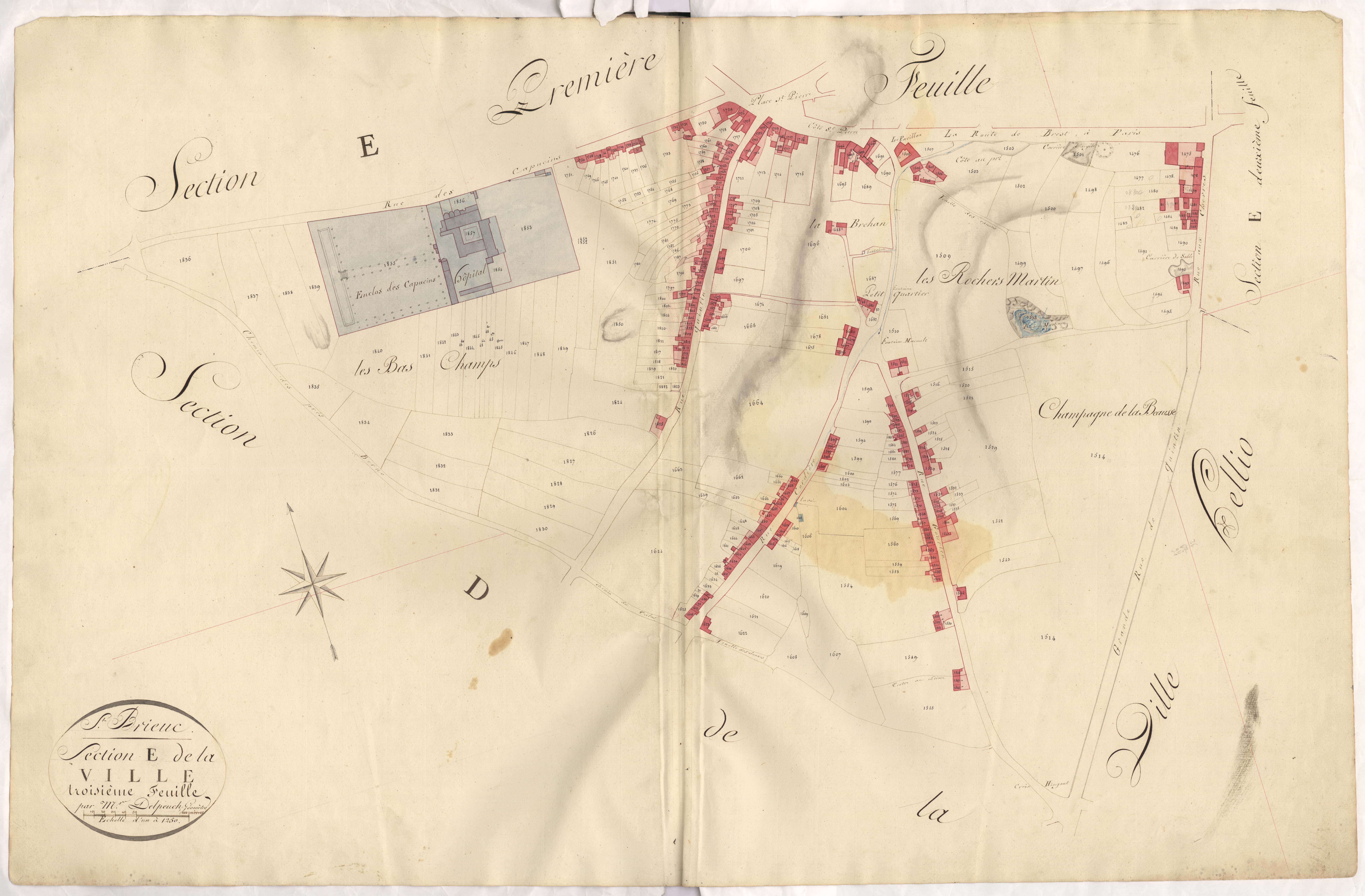 Saint-Brieuc - Section E, 3e feuille