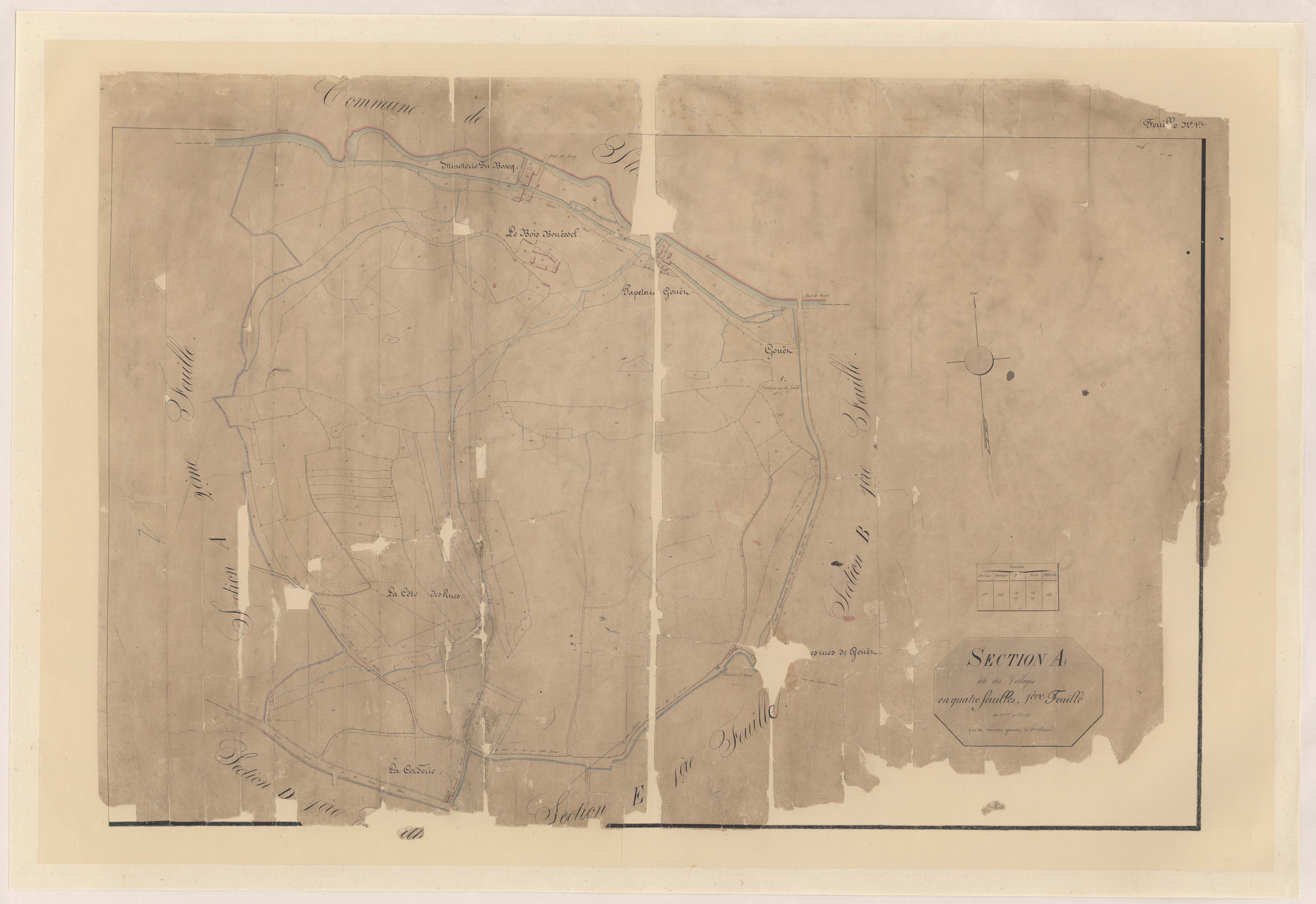 Saint-Brieuc - Section A, 1re feuille