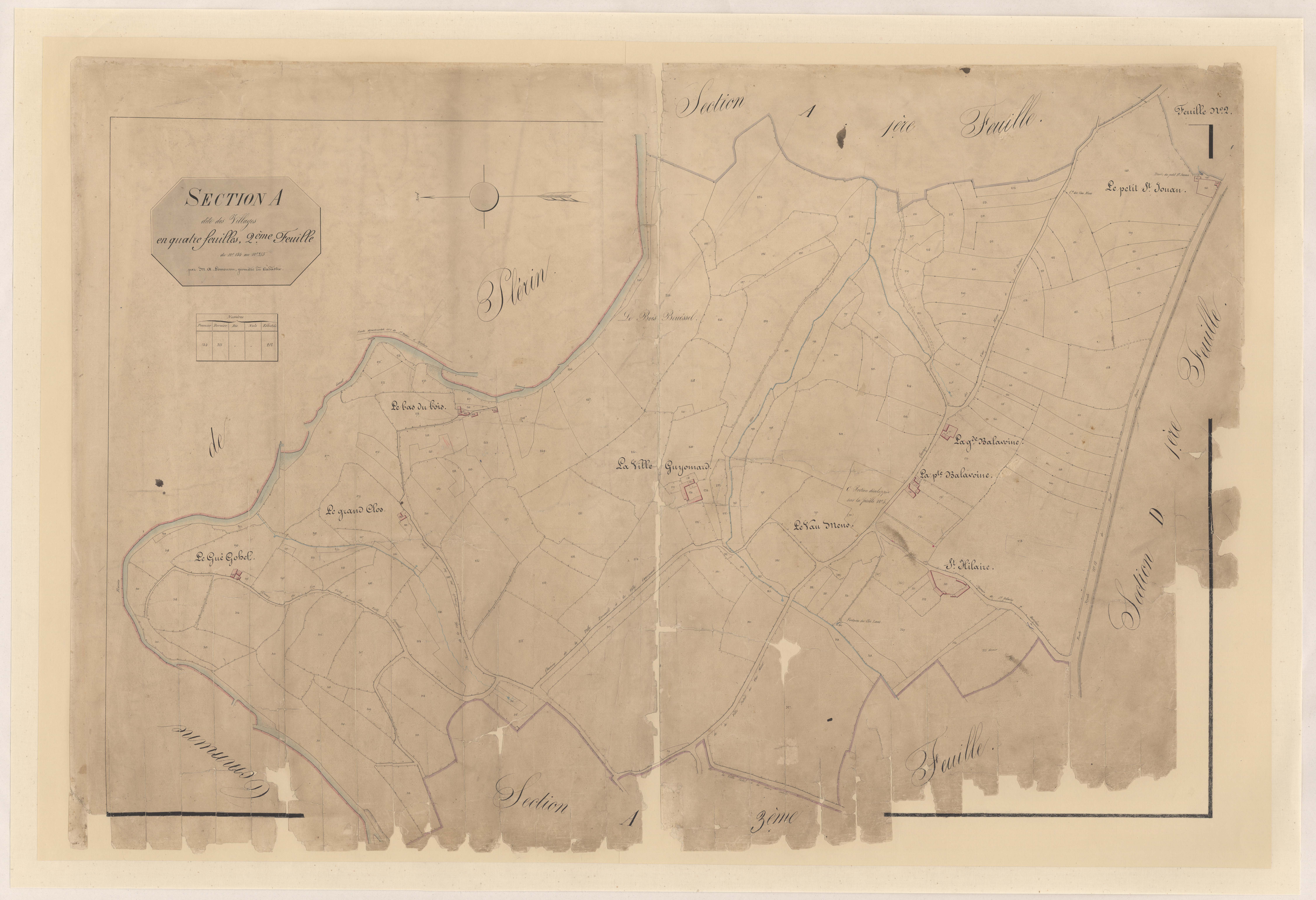 Saint-Brieuc - Section A, 2e feuille