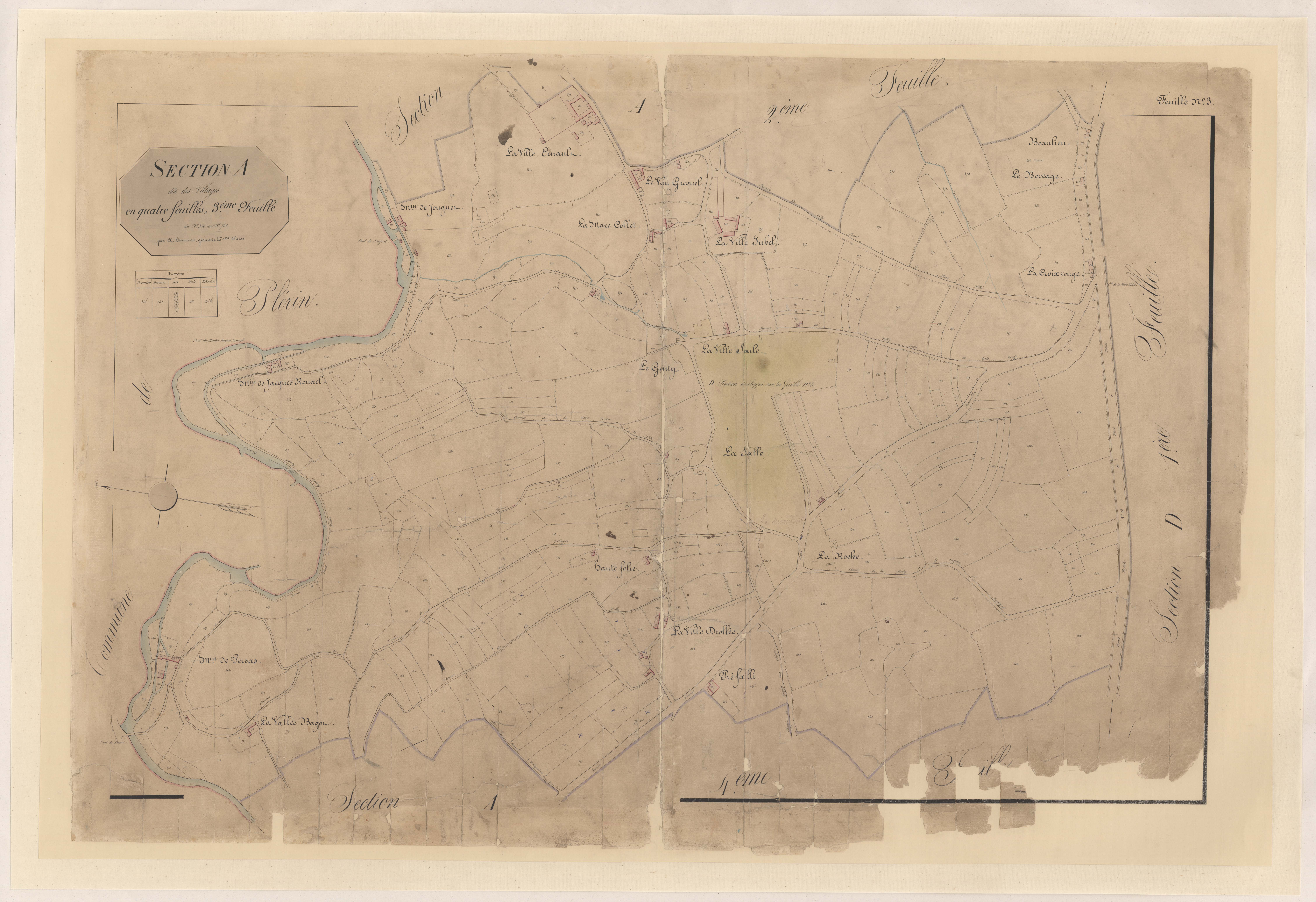 Saint-Brieuc - Section A, 3e feuille
