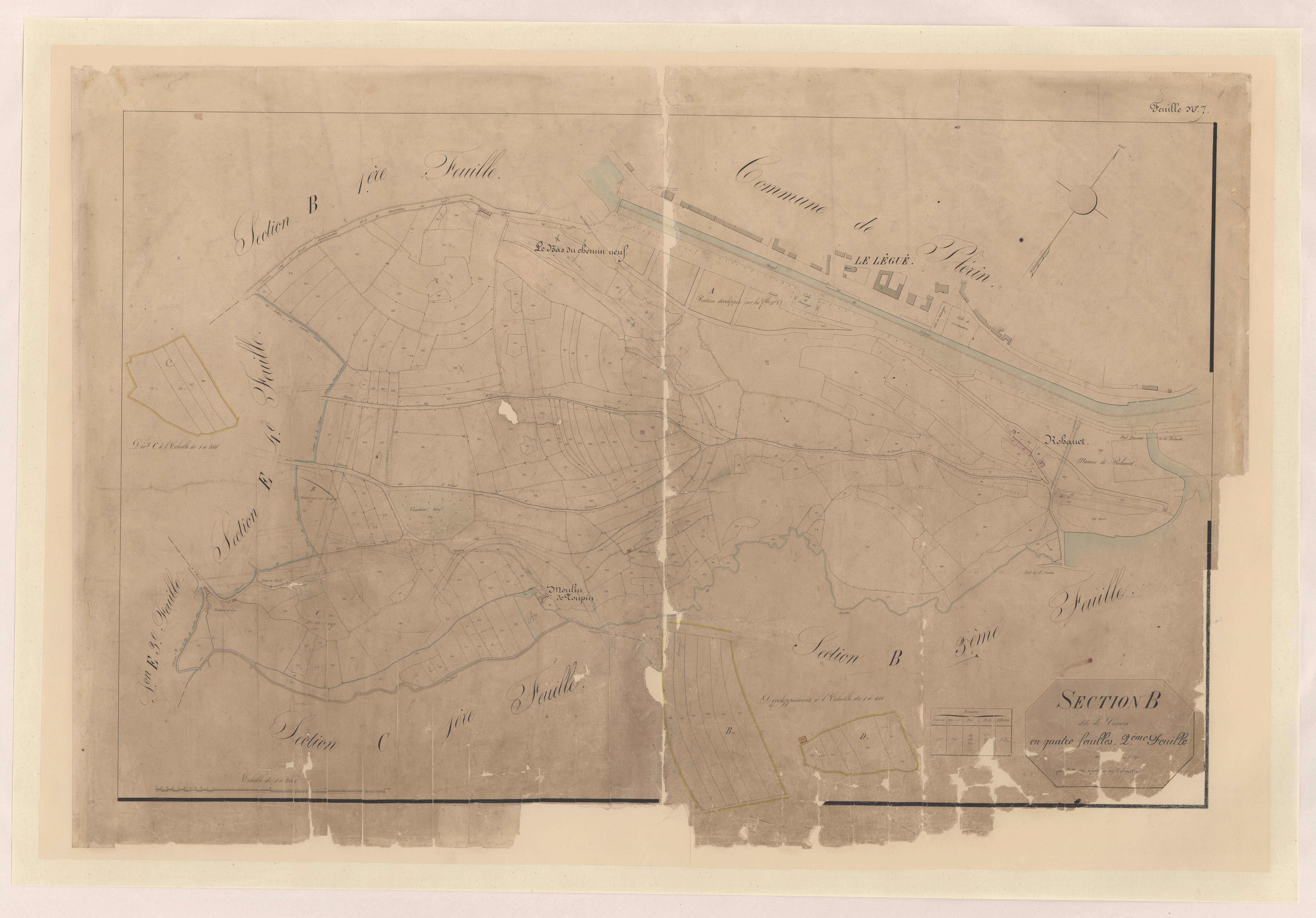 Saint-Brieuc - Section B, 2e feuille