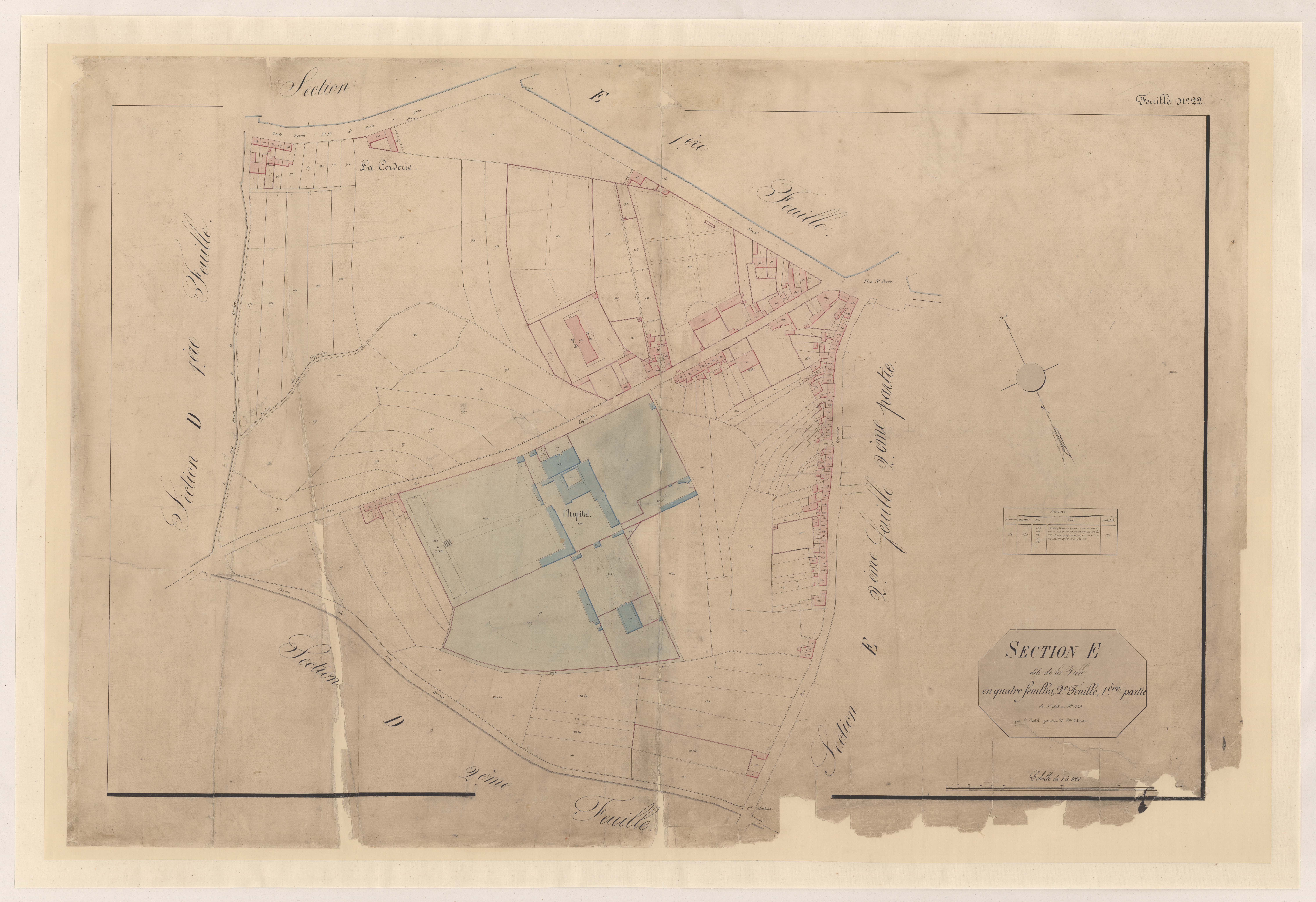 Saint-Brieuc - Section E, 2e feuille, 1re partie