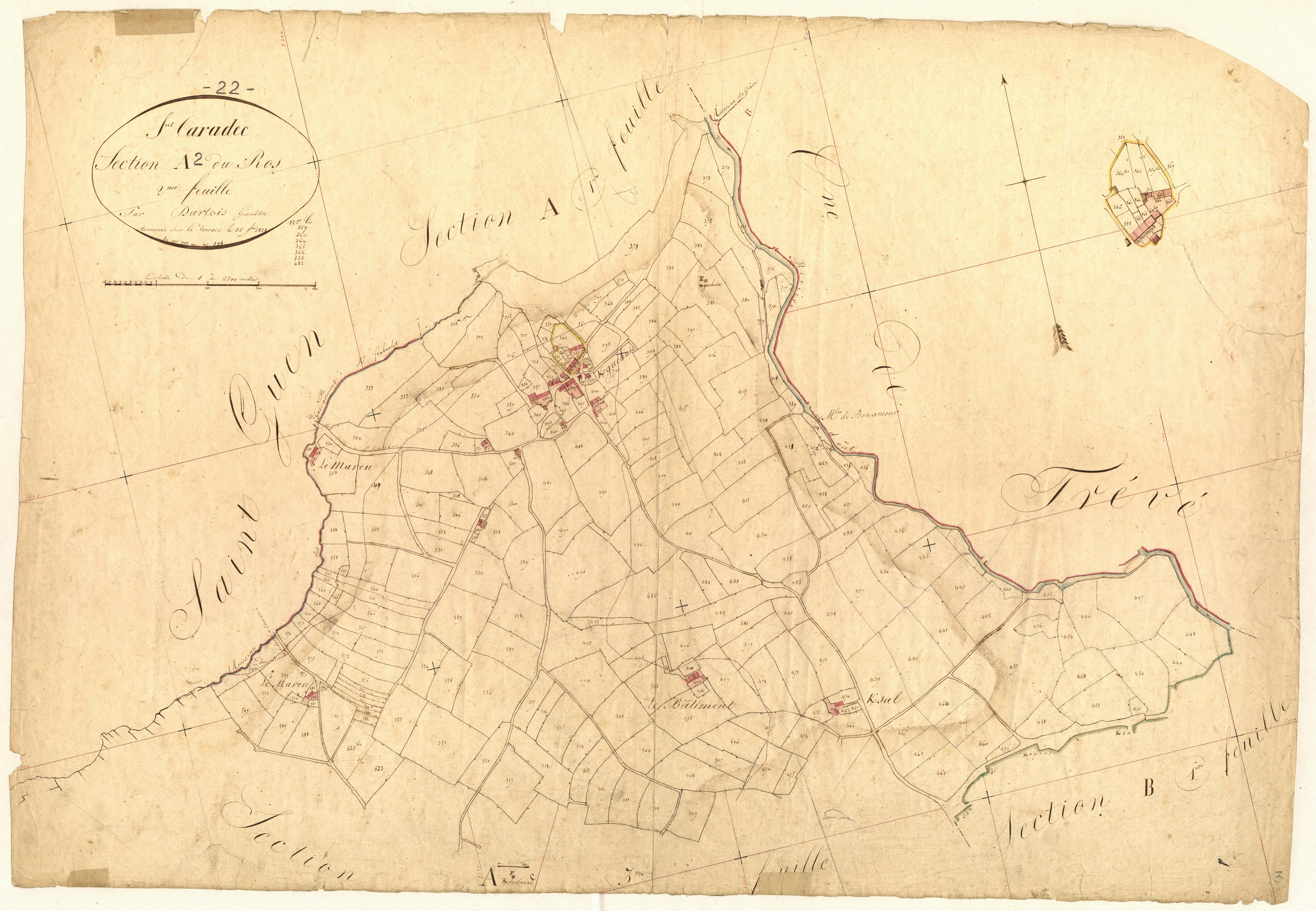 Saint-Caradec - Section A, 2e feuille