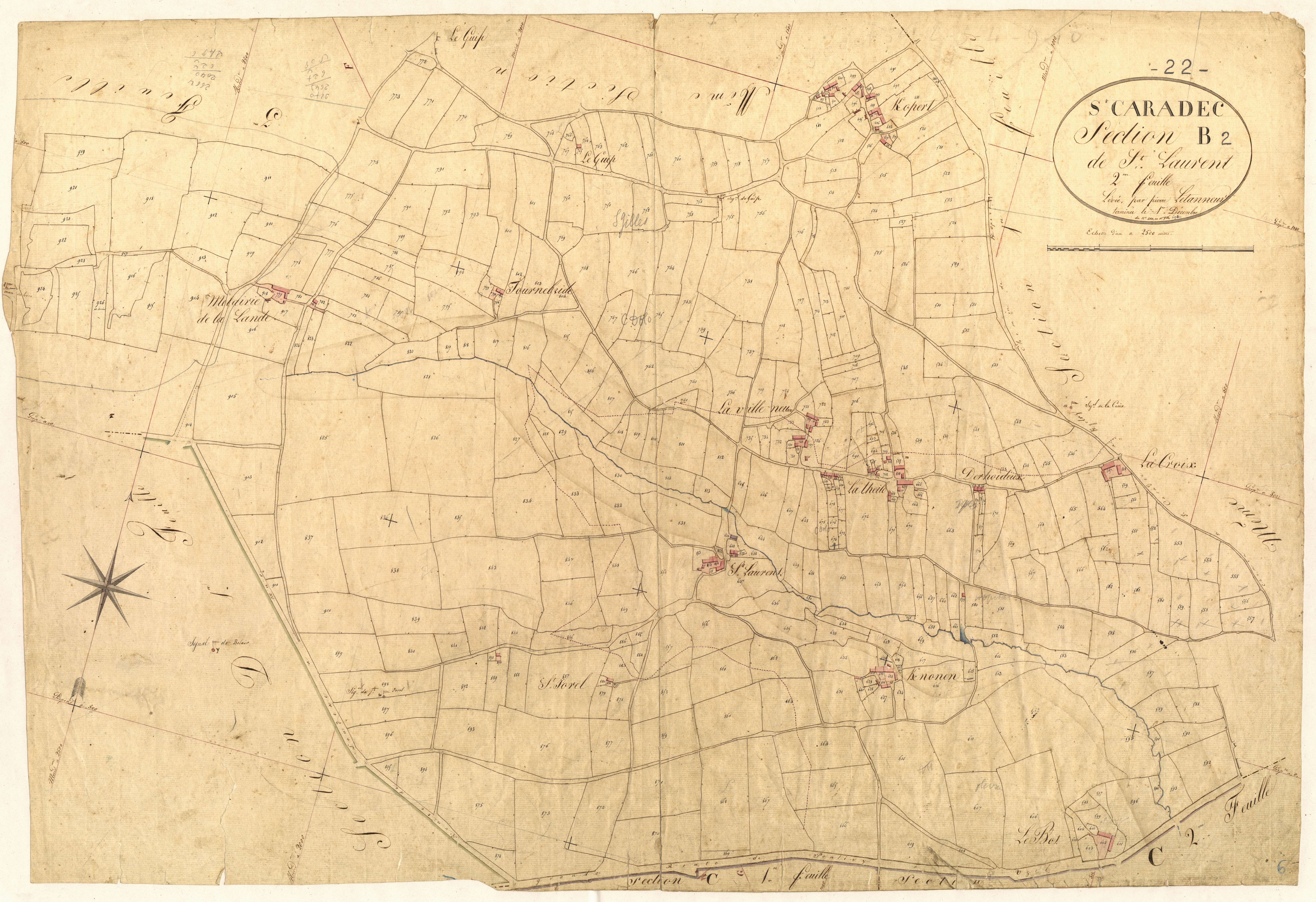 Saint-Caradec - Section B, 2e feuille