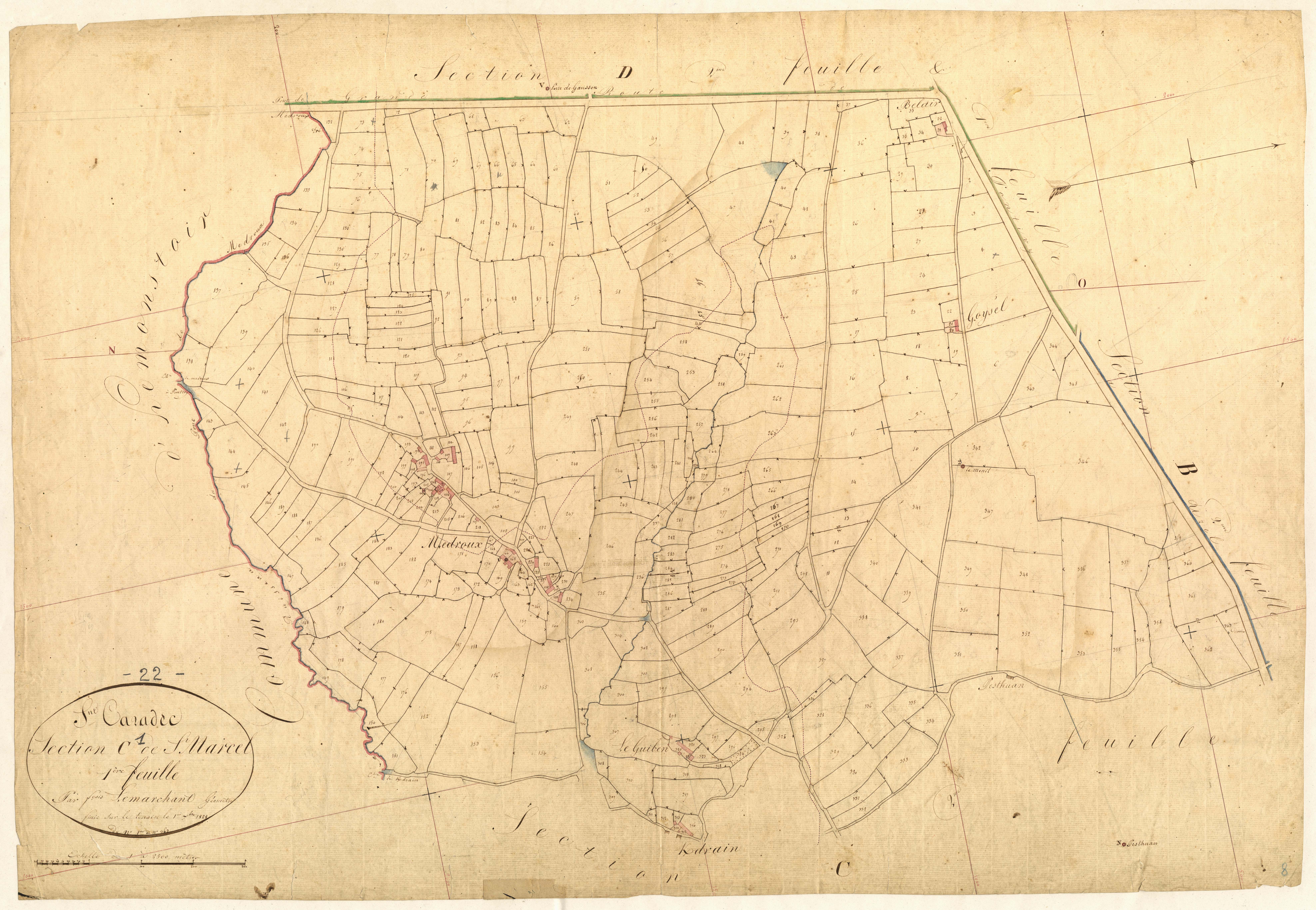 Saint-Caradec - Section C, 1re feuille