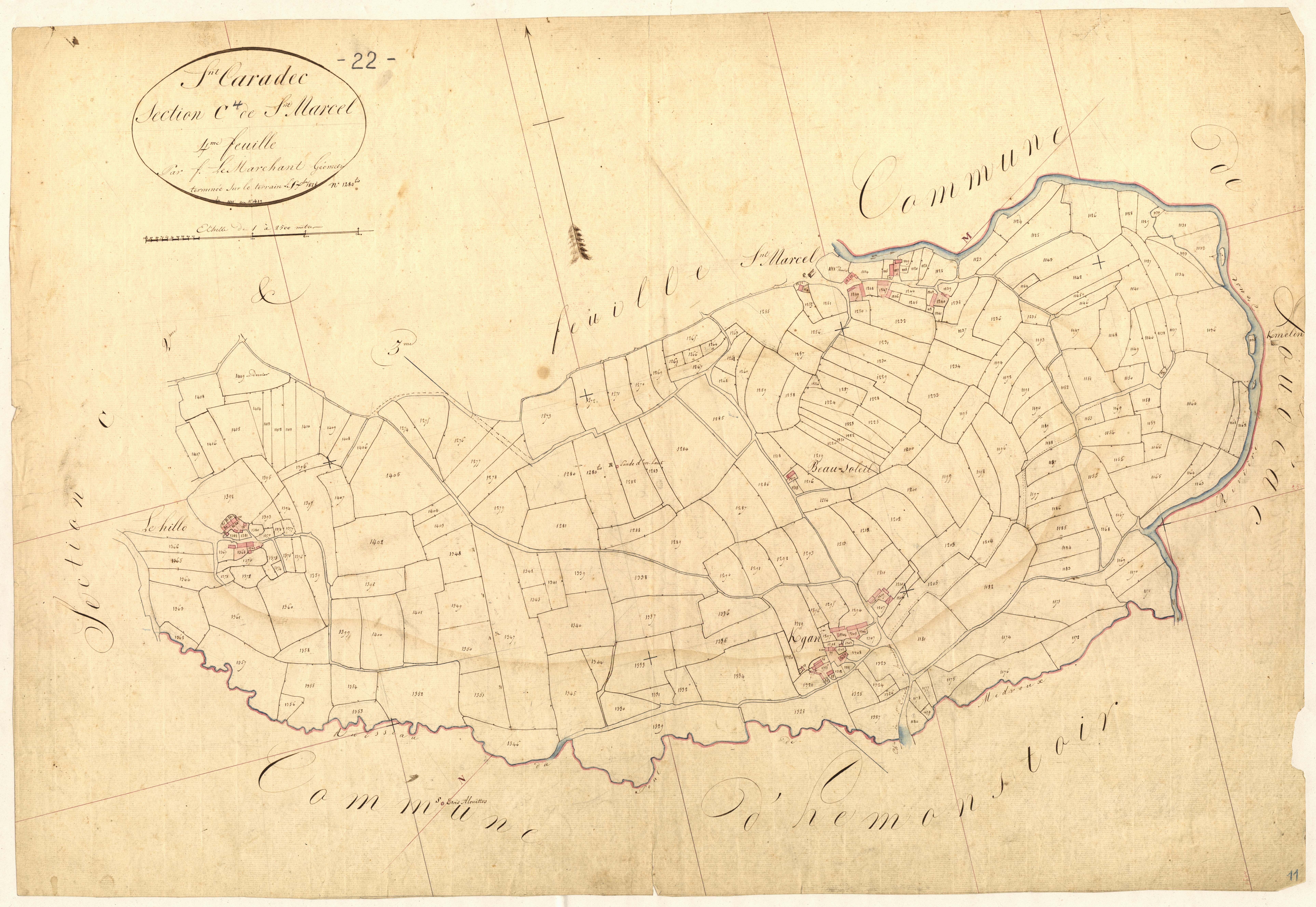 Saint-Caradec - Section C, 4e feuille
