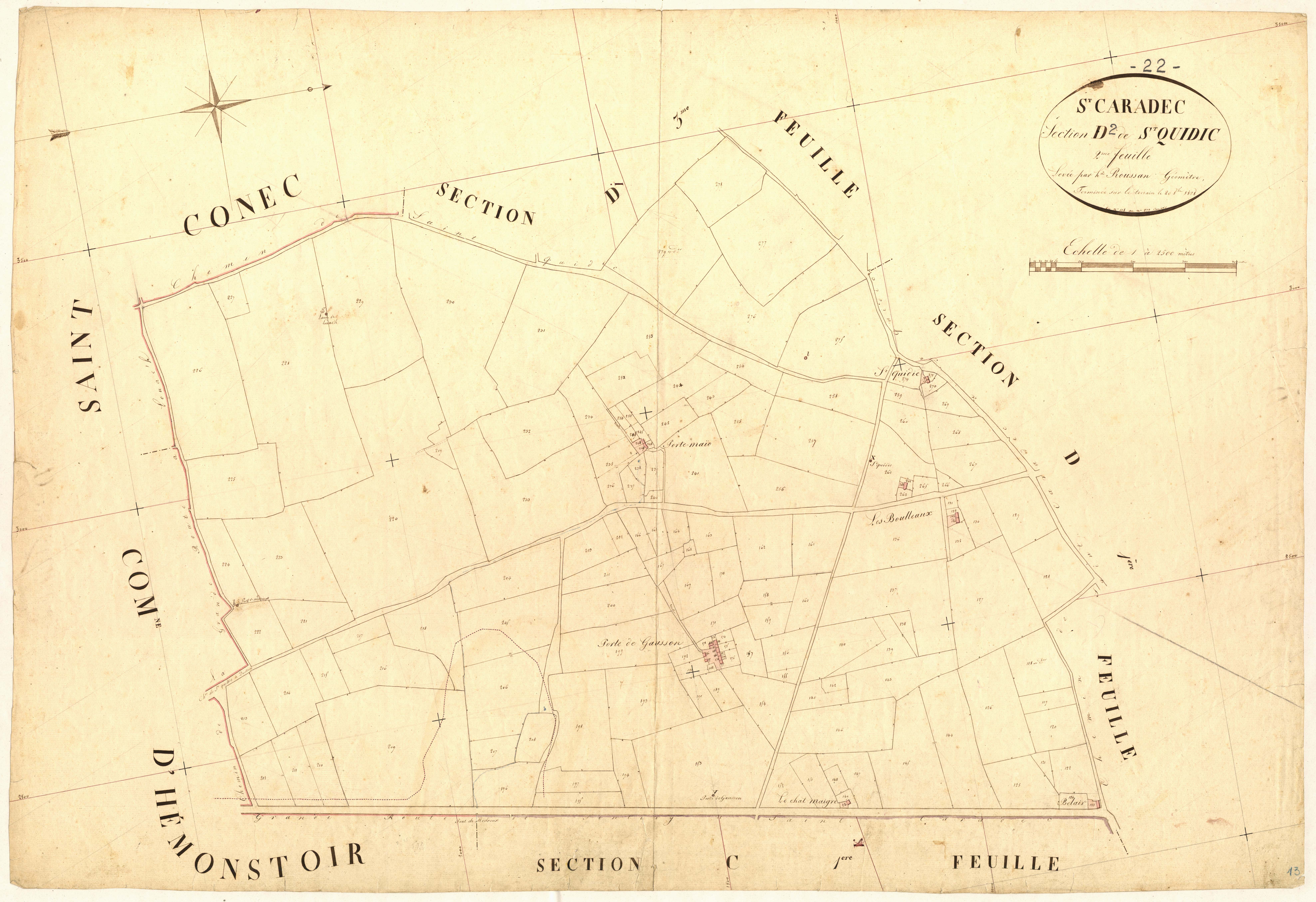 Saint-Caradec - Section D, 2e feuille