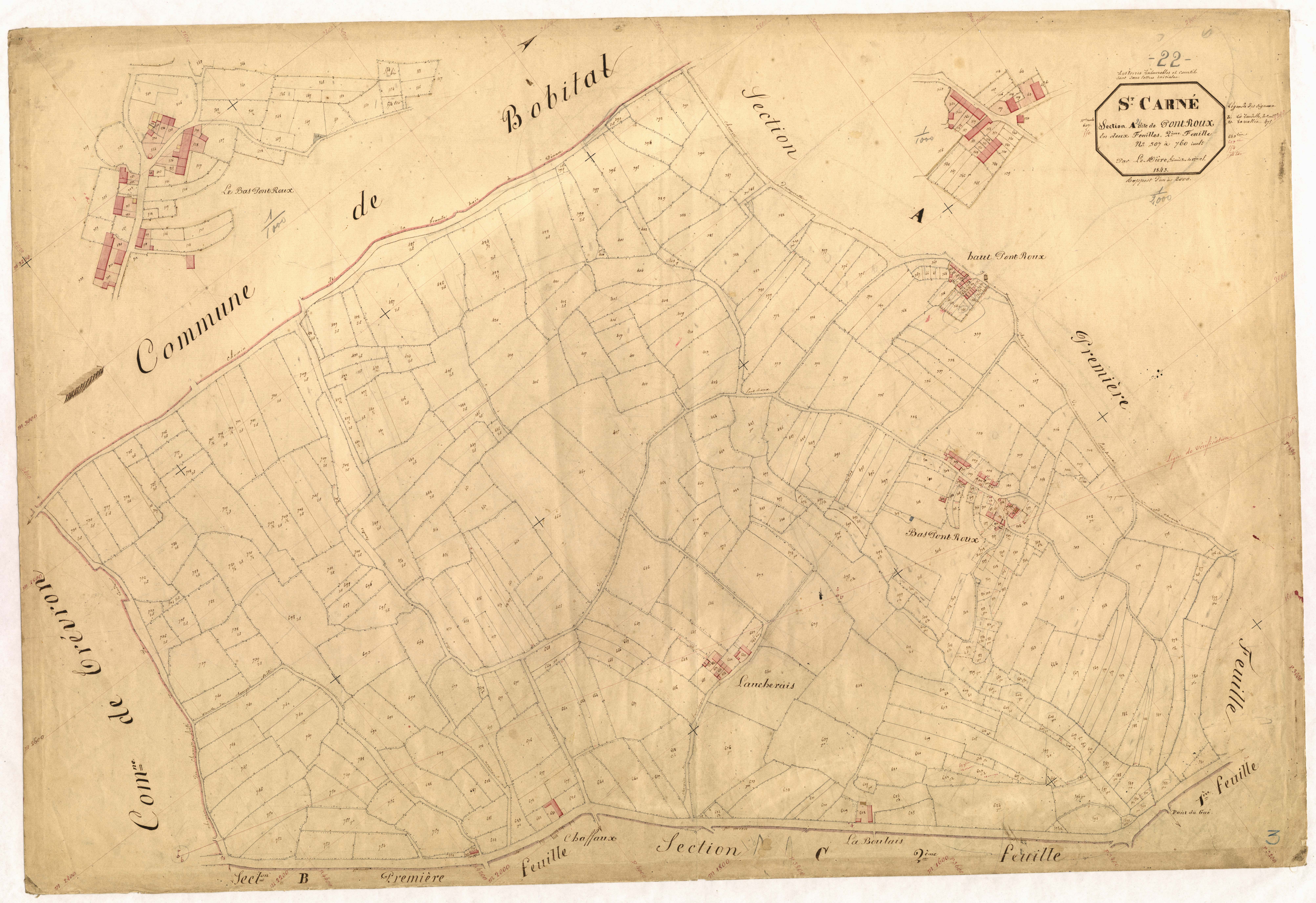 Saint-Carné - Section A, 2e feuille