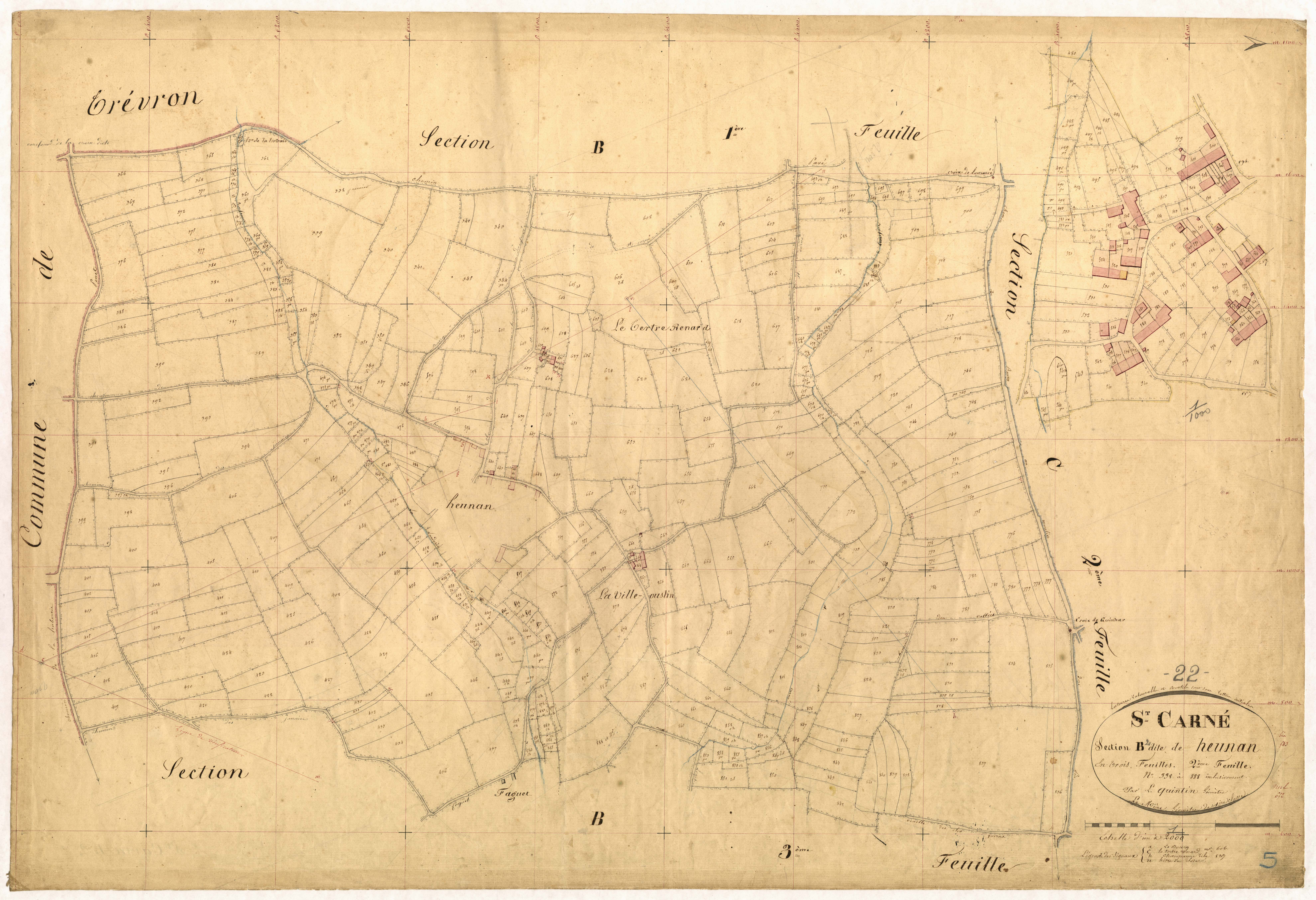 Saint-Carné - Section B, 2e feuille