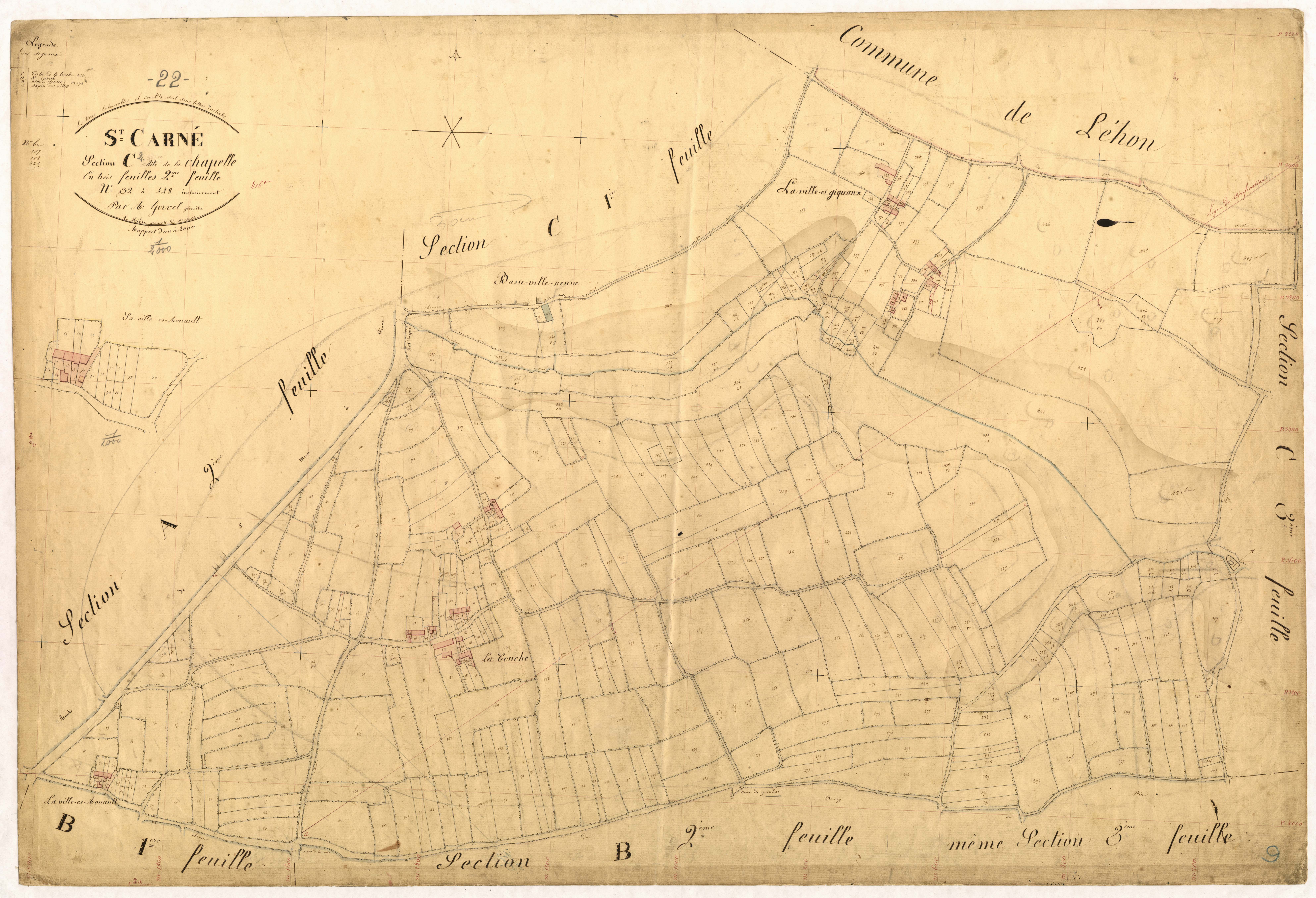 Saint-Carné - Section C, 2e feuille