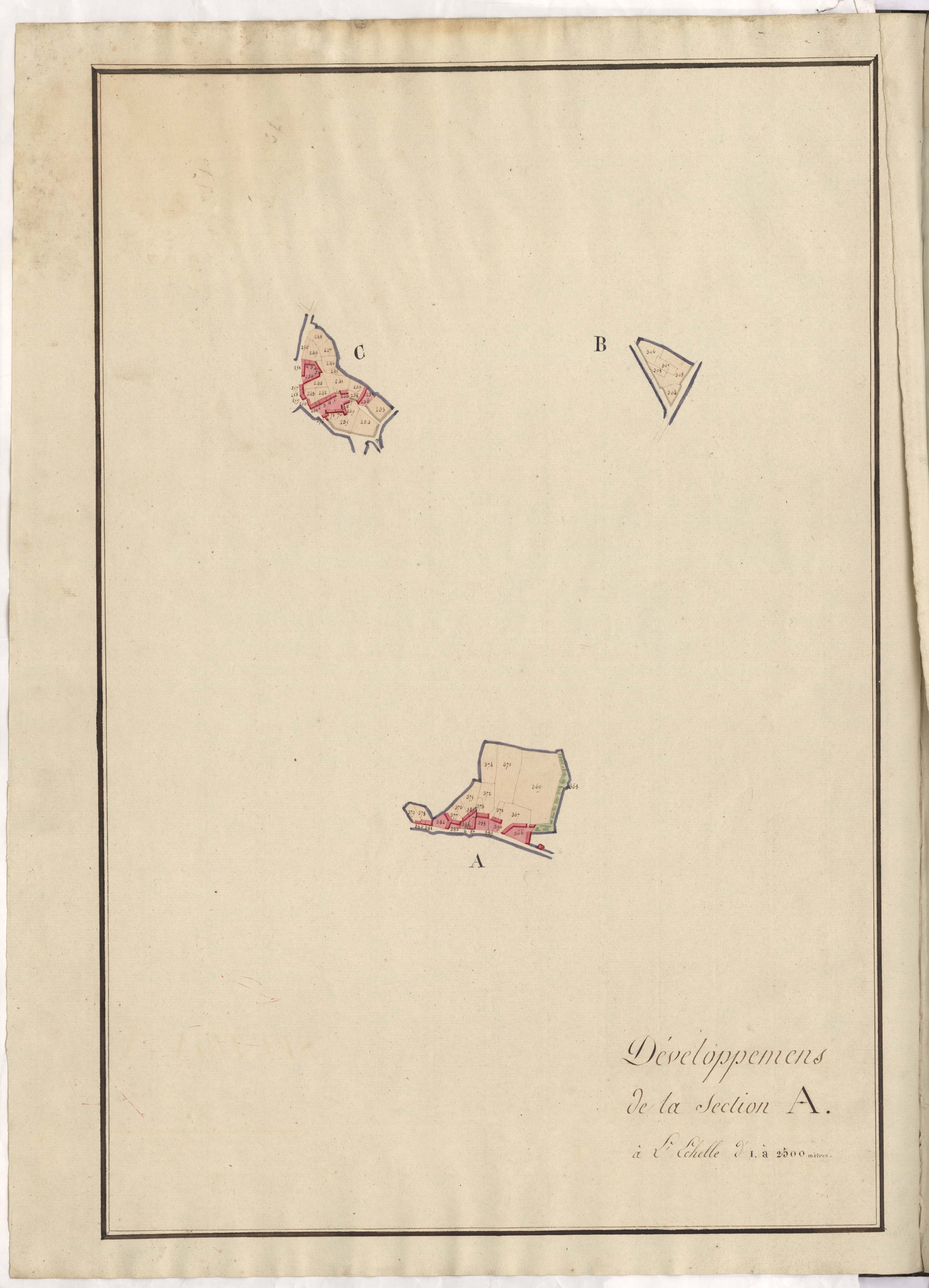 Saint-Carreuc - Section A : développement