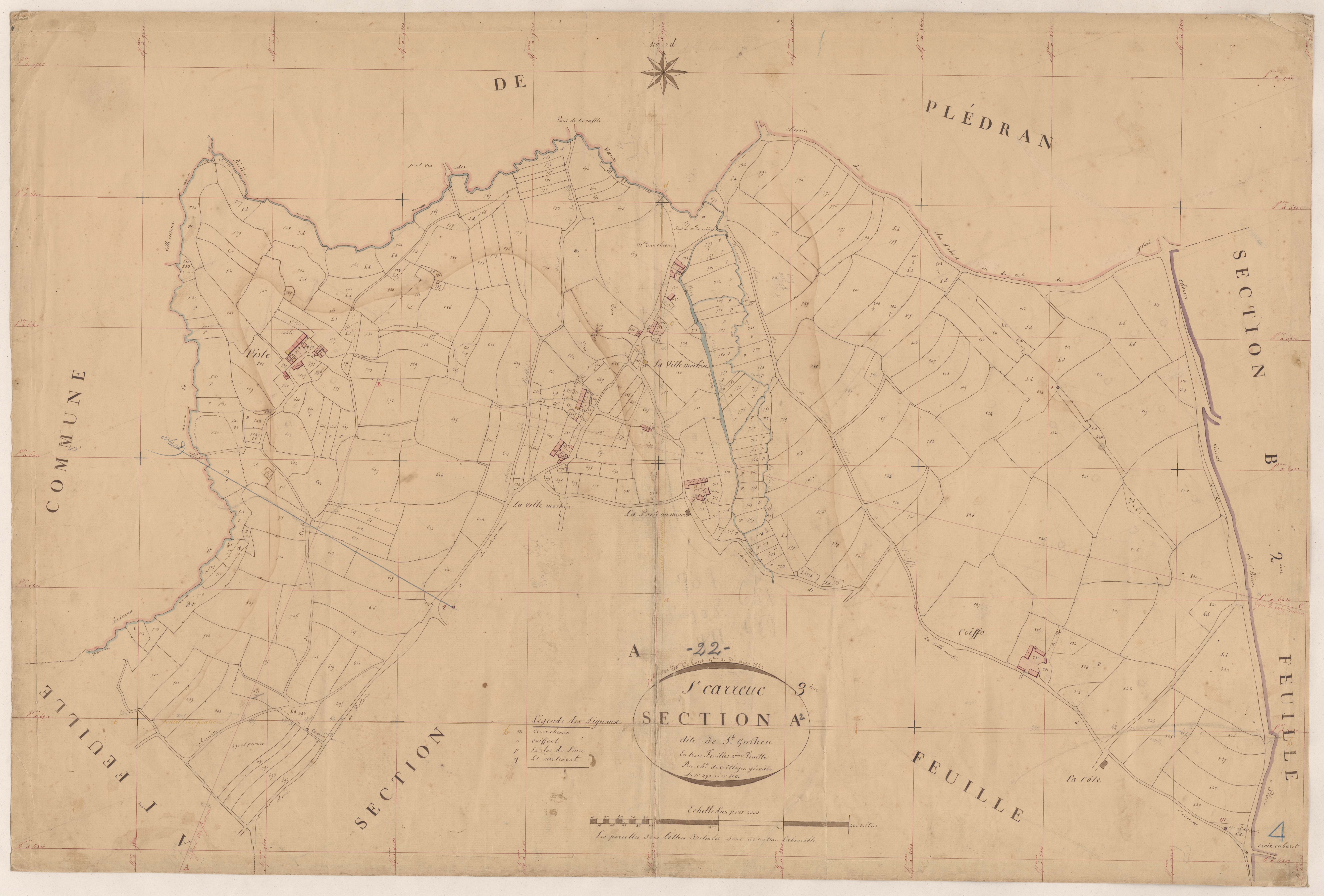 Saint-Carreuc - Section A, 2e feuille