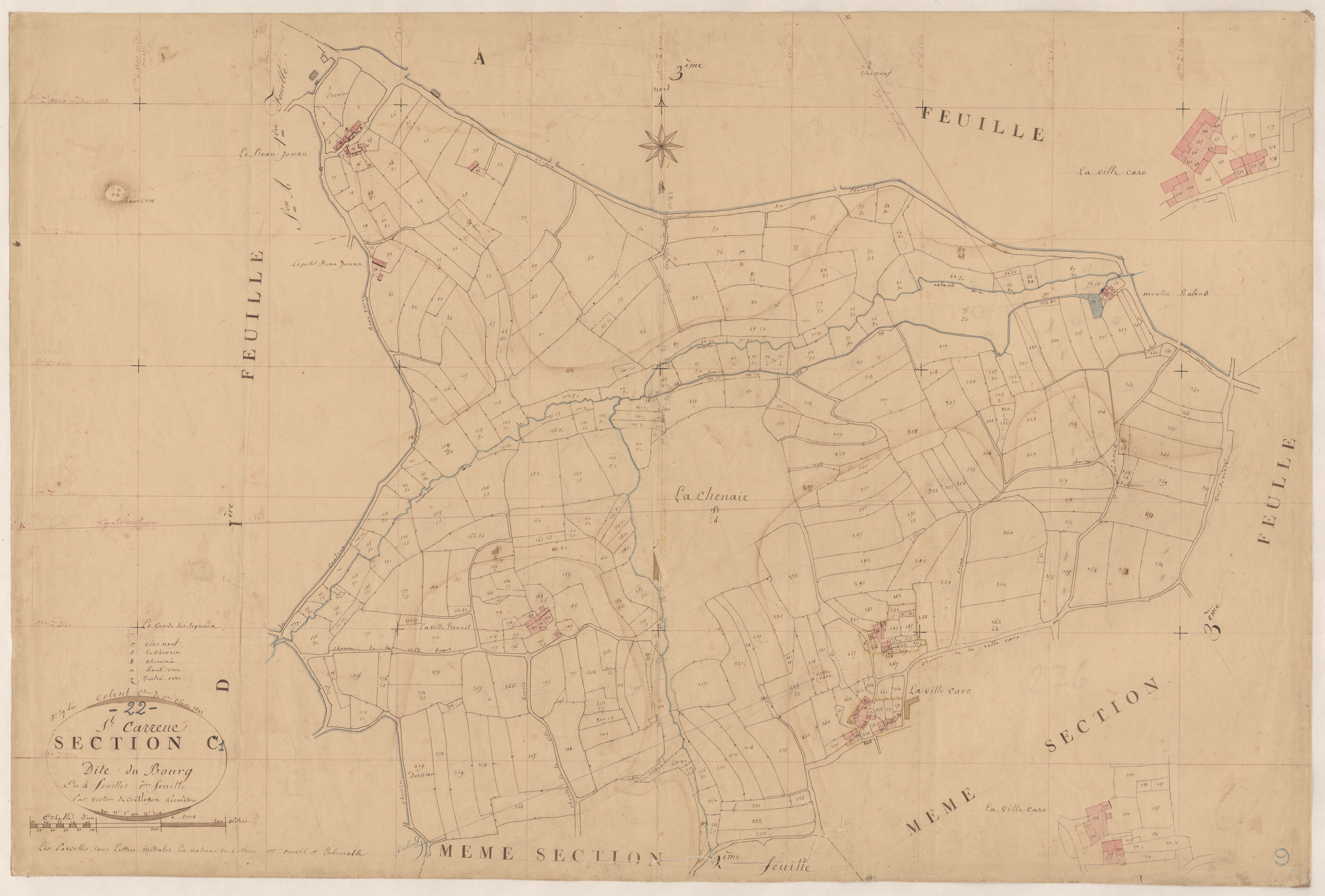 Saint-Carreuc - Section C, 1re feuille
