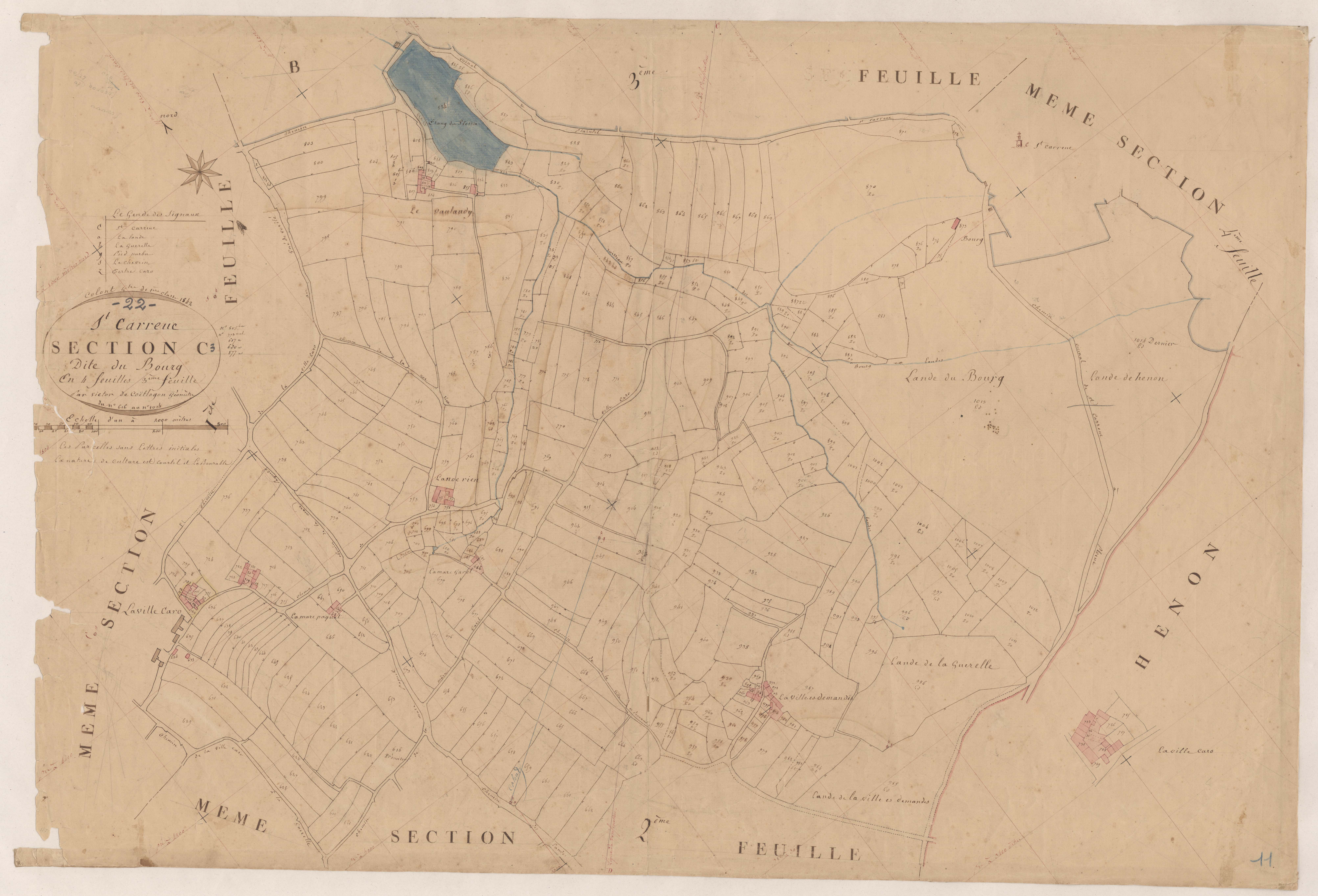 Saint-Carreuc - Section C, 3e feuille