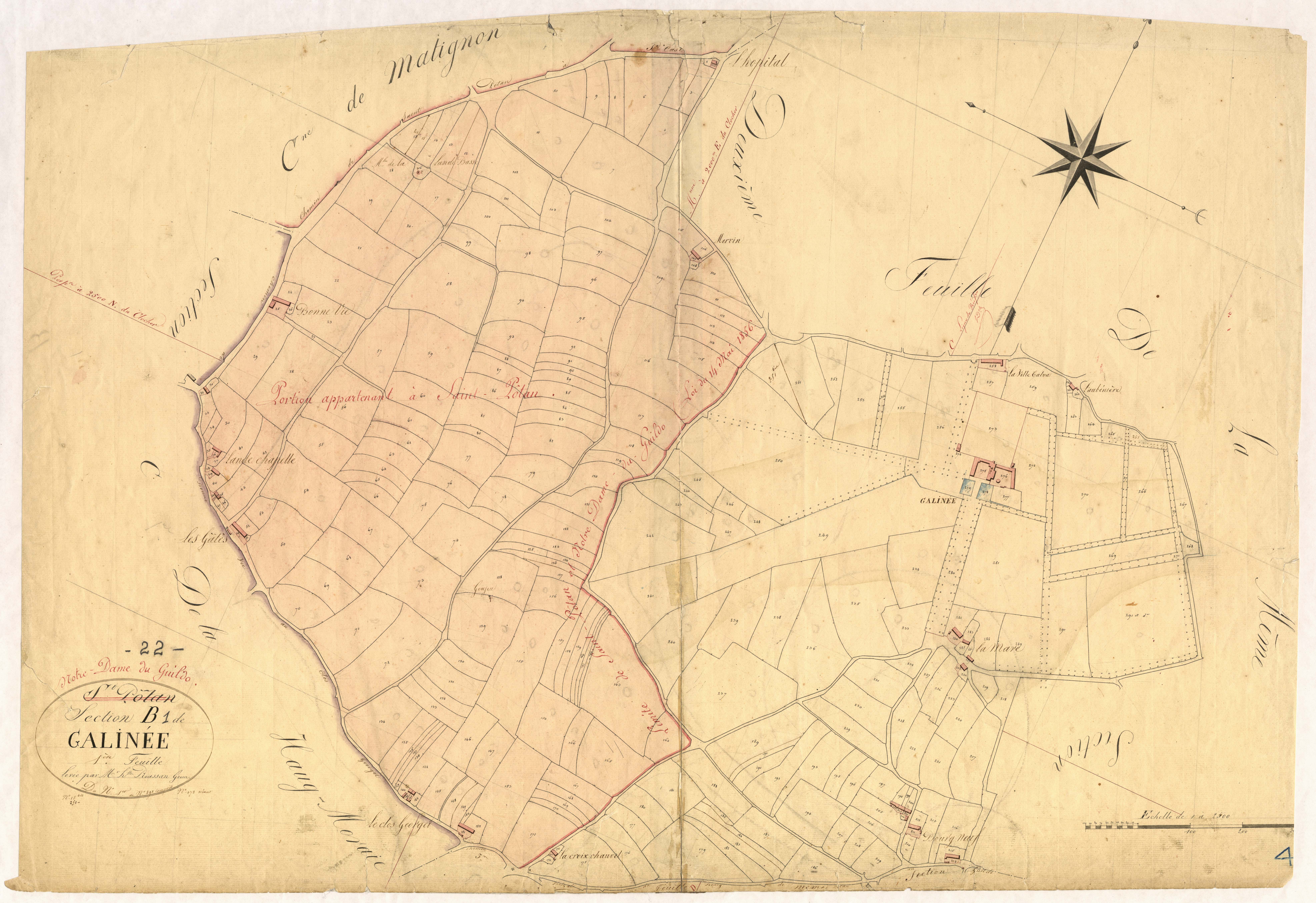 Saint-Cast-le-Guildo - Section B, 1re feuille