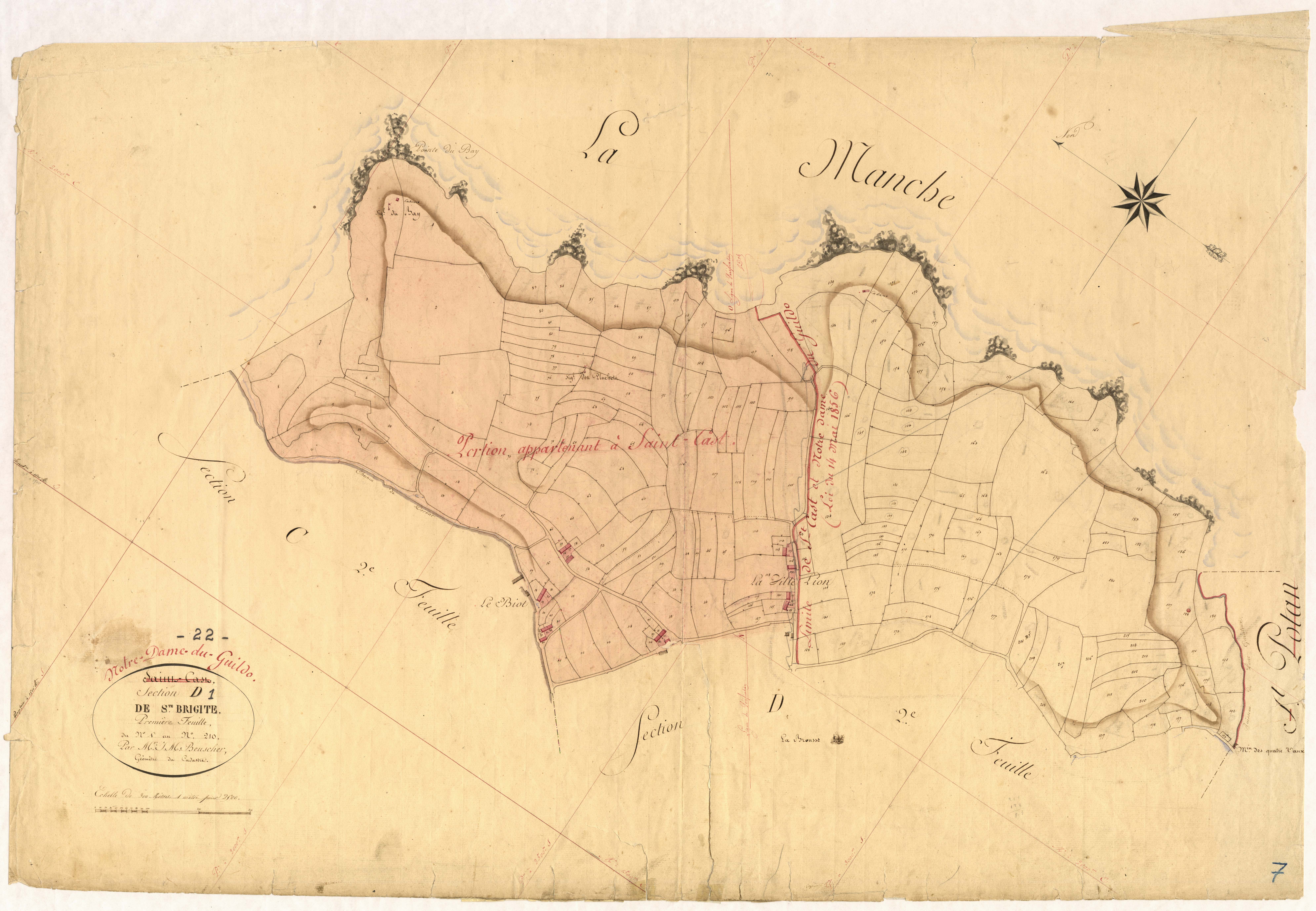 Saint-Cast-le-Guildo - Section D, 1re feuille