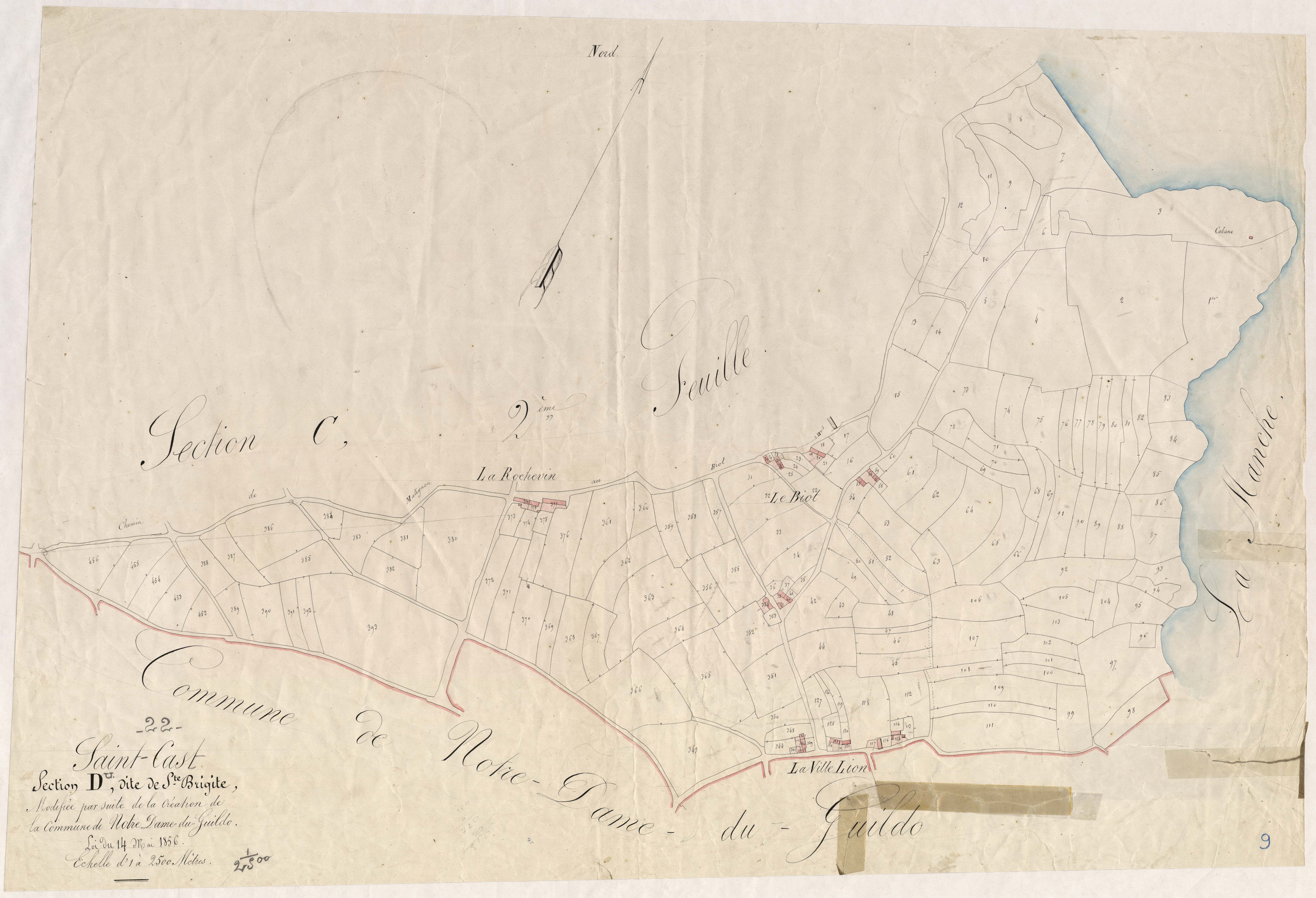 Saint-Cast-le-Guildo - Section D, feuille unique