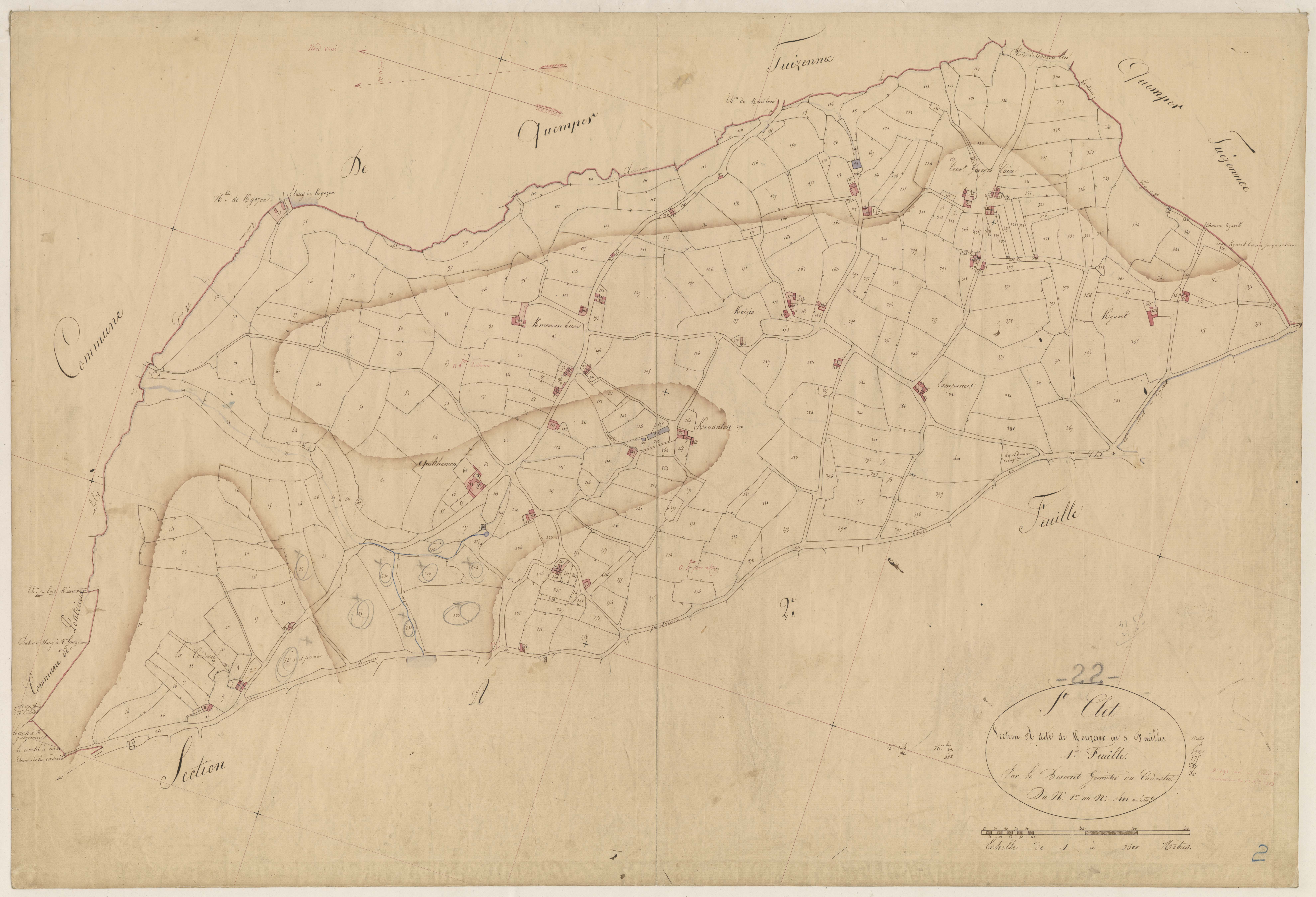 Saint-Clet - Section A, 1re feuille
