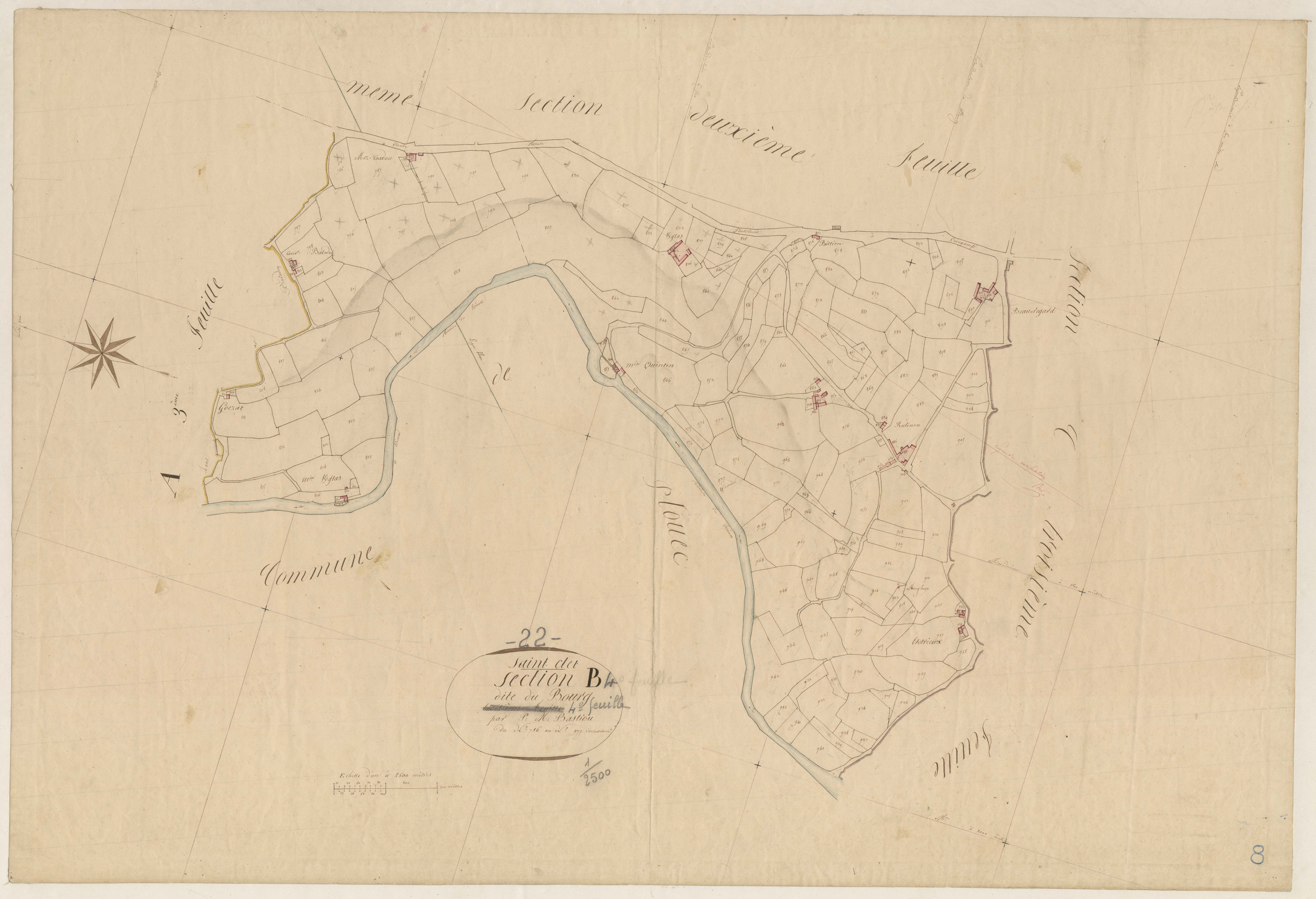 Saint-Clet - Section B, 4e feuille