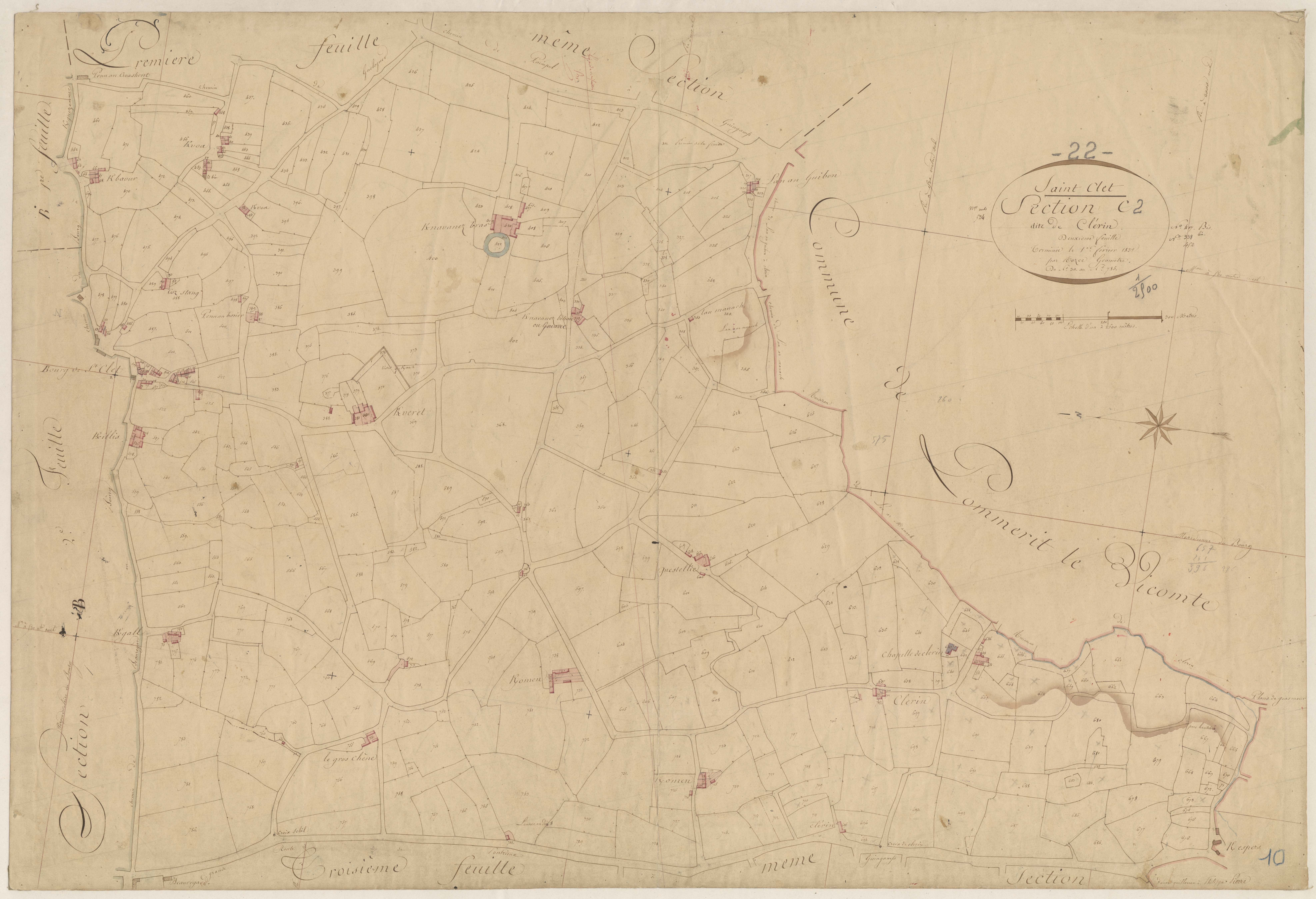 Saint-Clet - Section C, 2e feuille