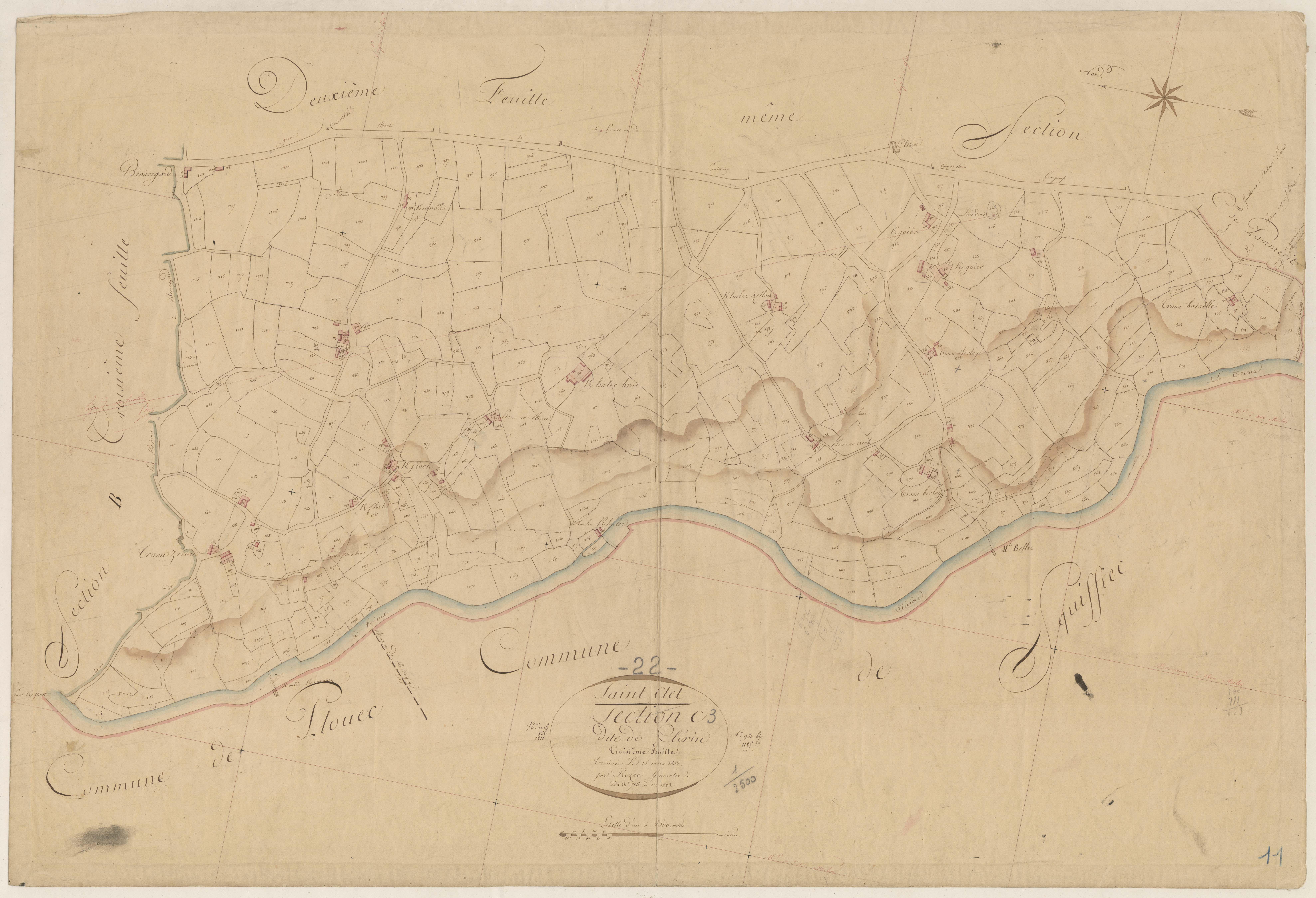 Saint-Clet - Section C, 3e feuille