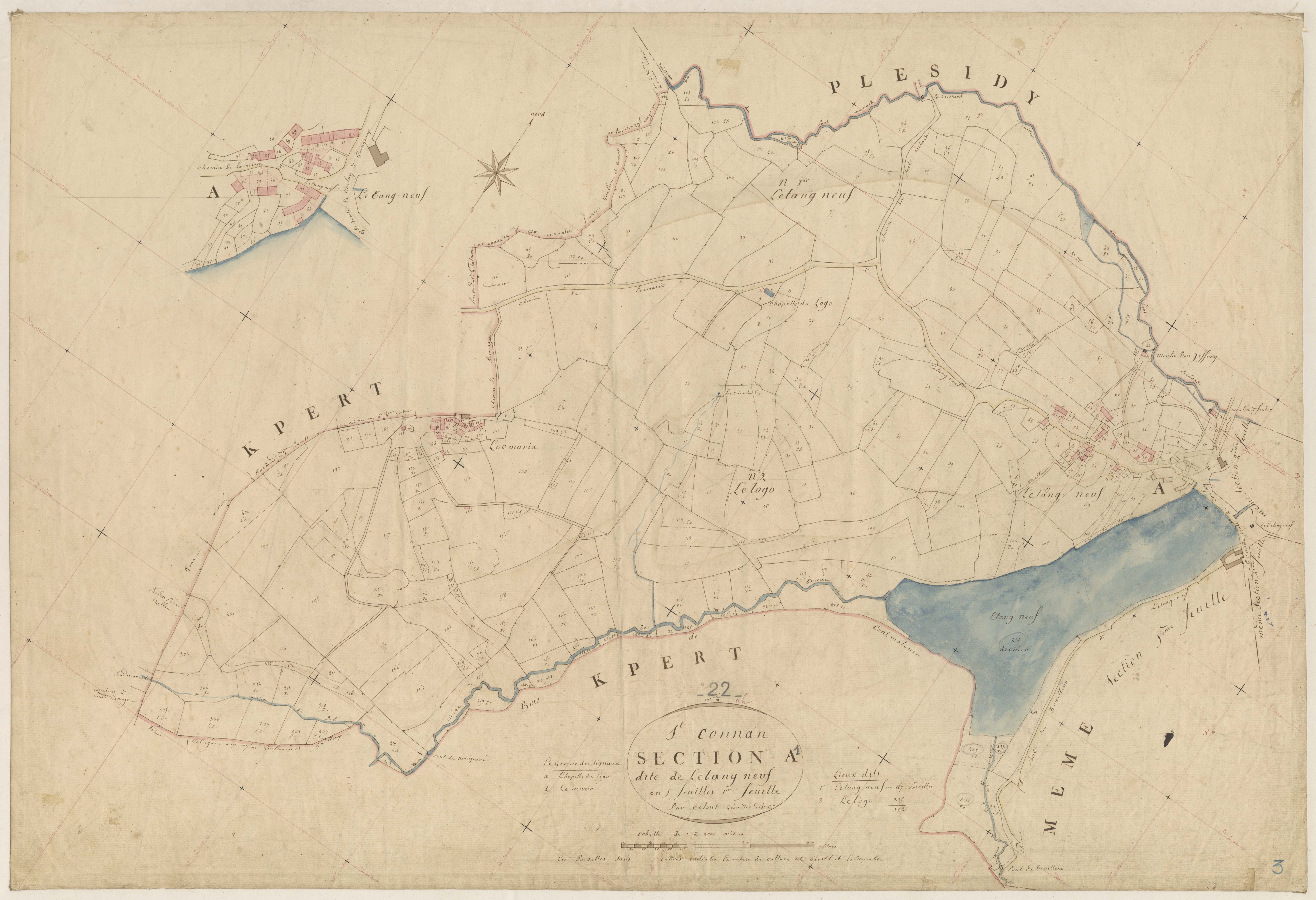 Saint-Connan - Section A, 1re feuille