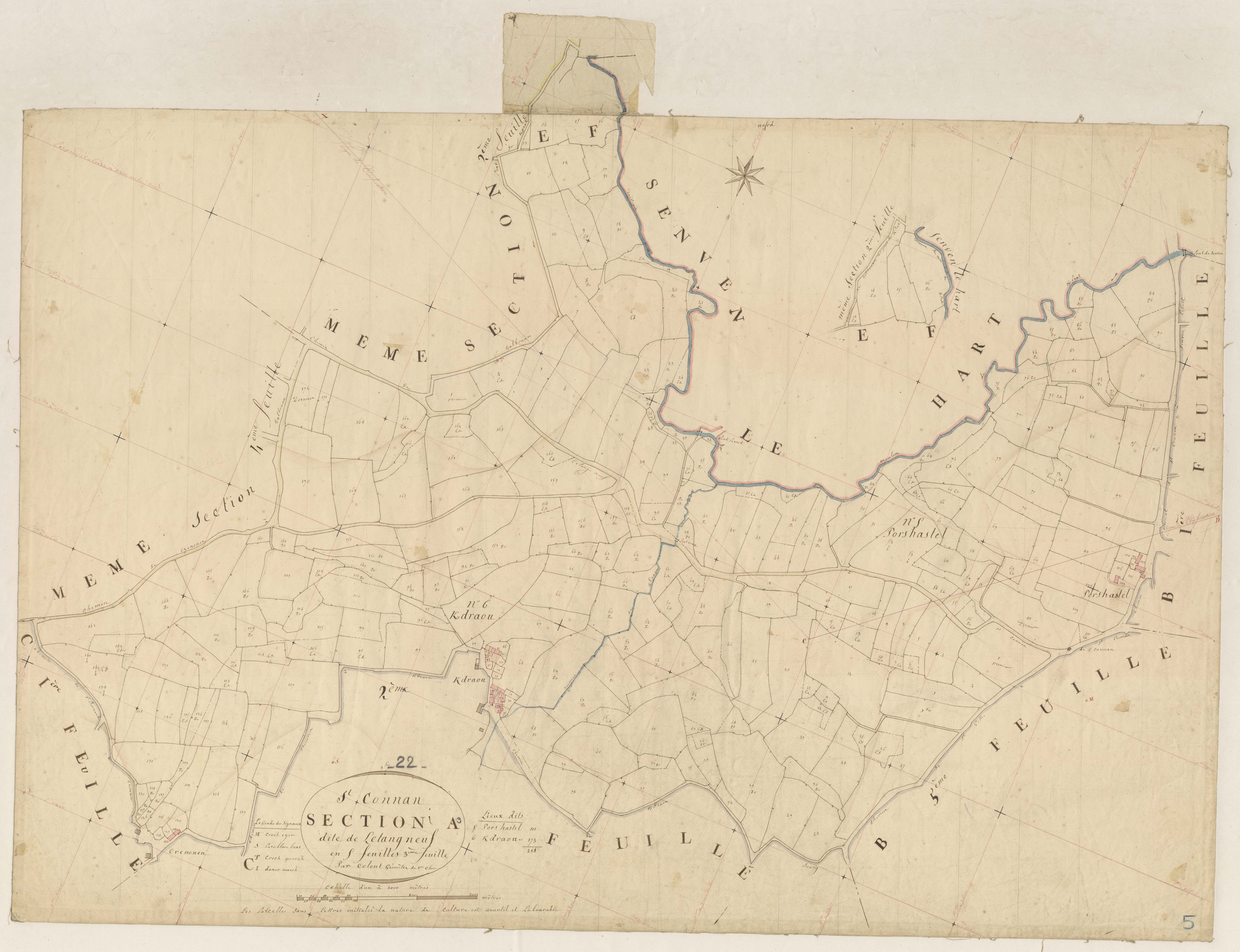 Saint-Connan - Section A, 3e feuille