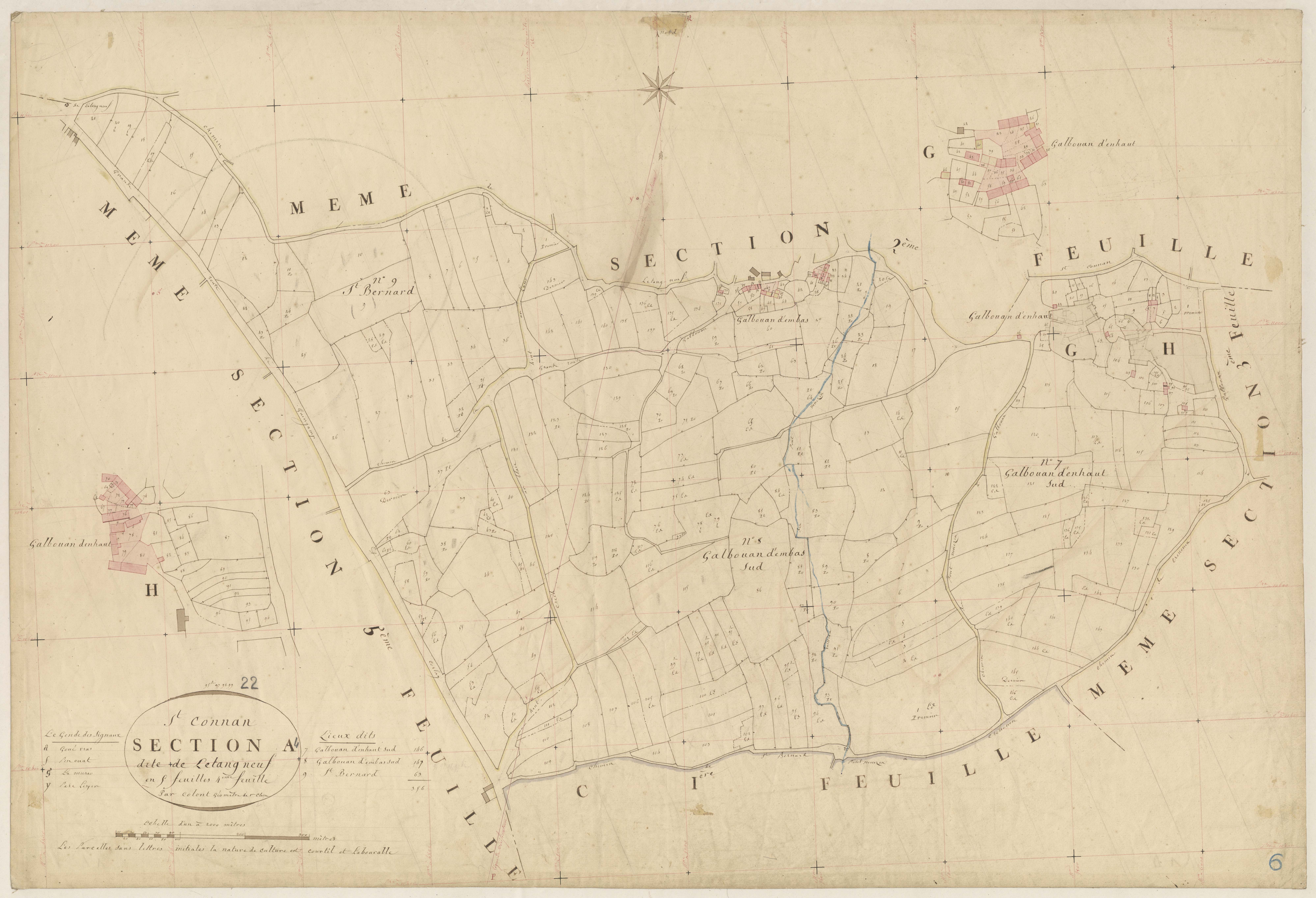 Saint-Connan - Section A, 4e feuille