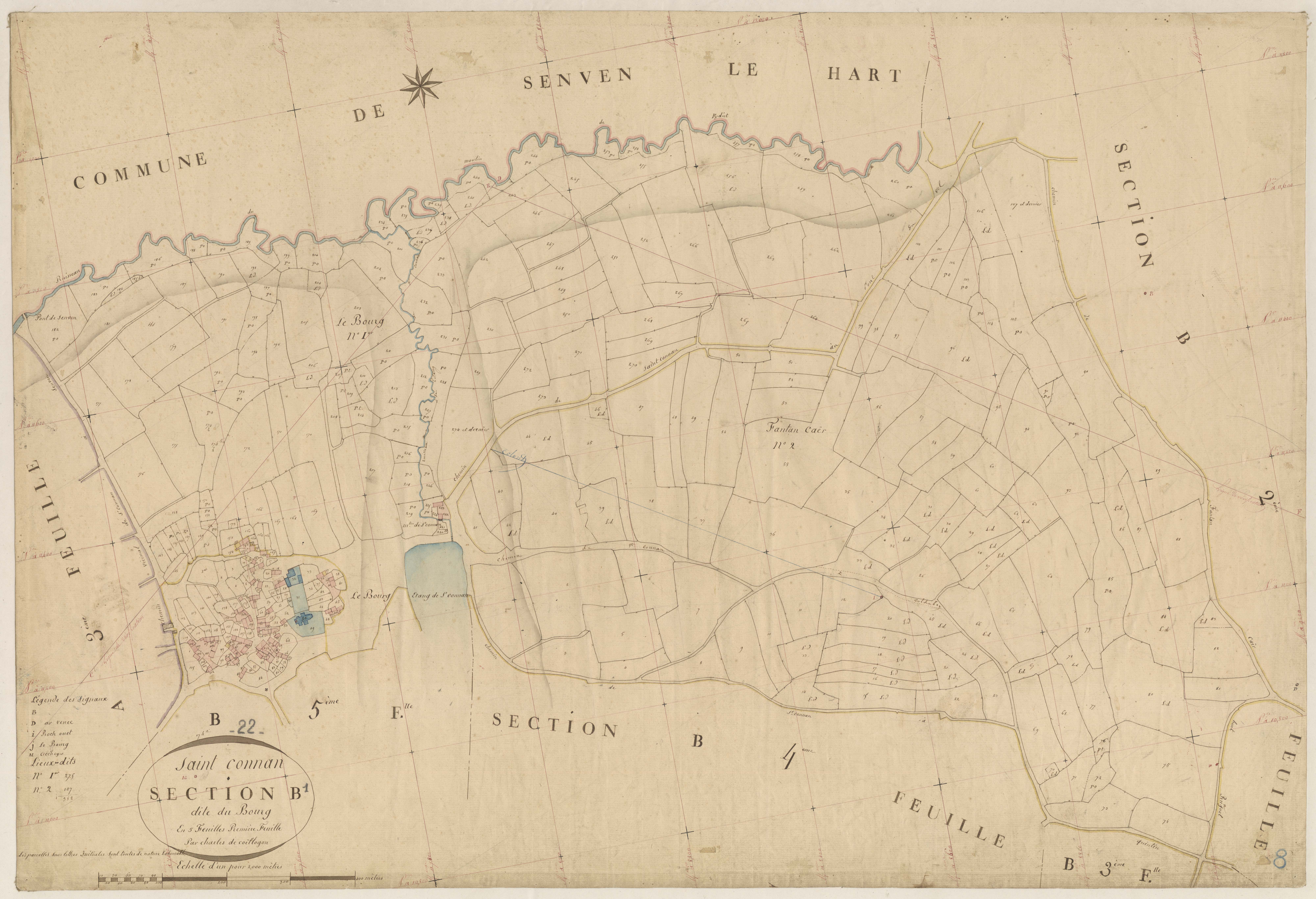 Saint-Connan - Section B, 1re feuille