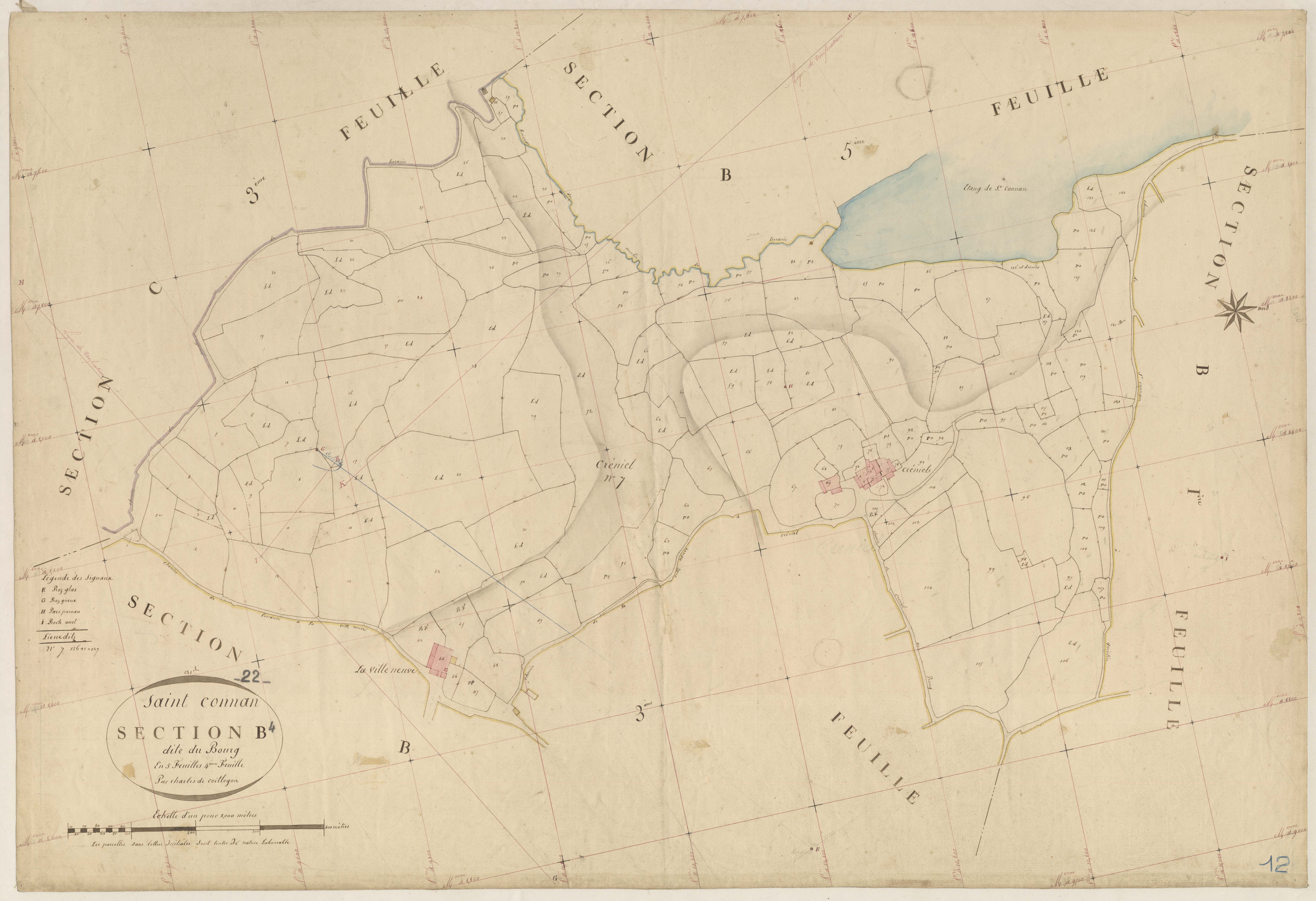Saint-Connan - Section B, 4e feuille