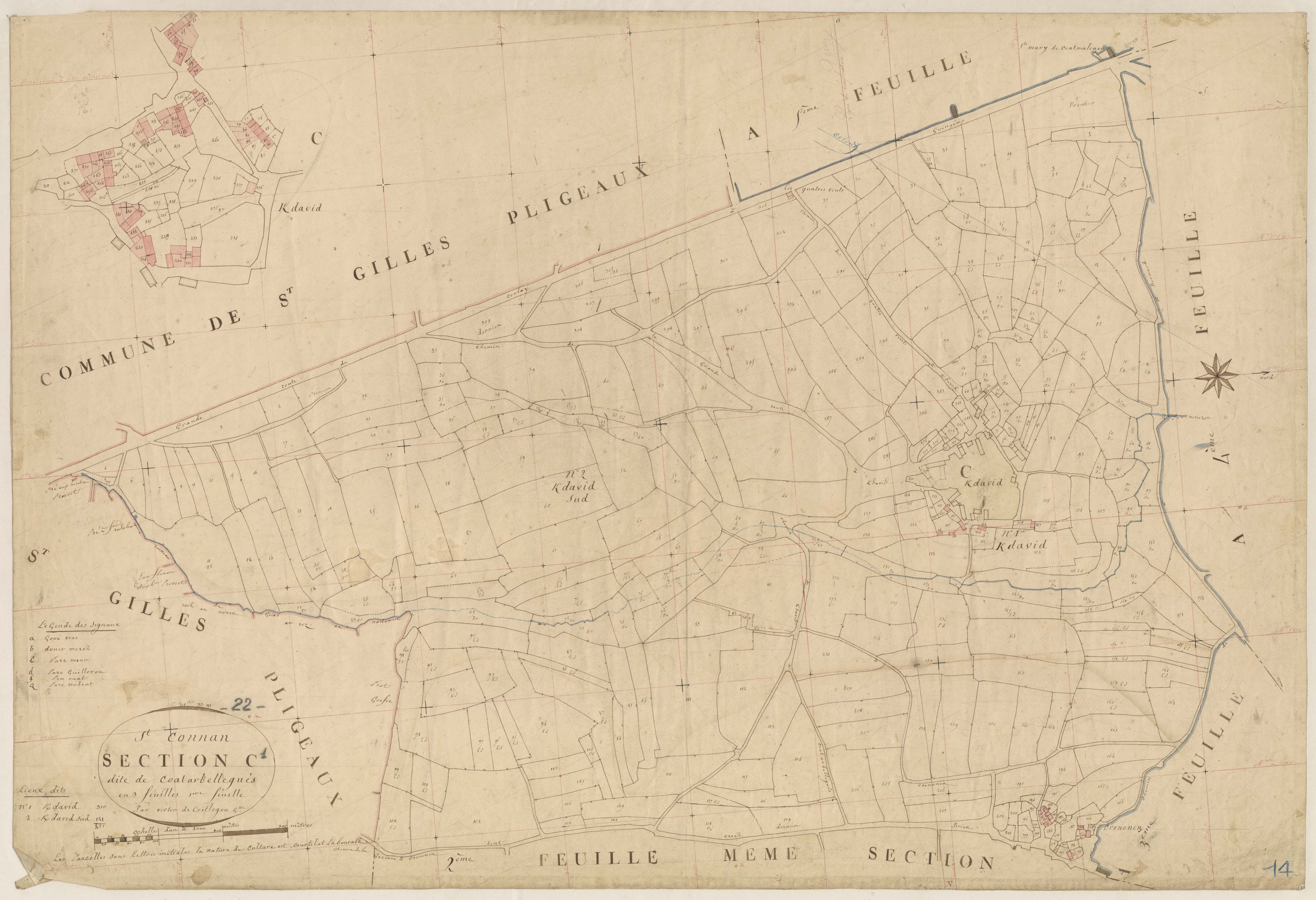 Saint-Connan - Section C, 1re feuille