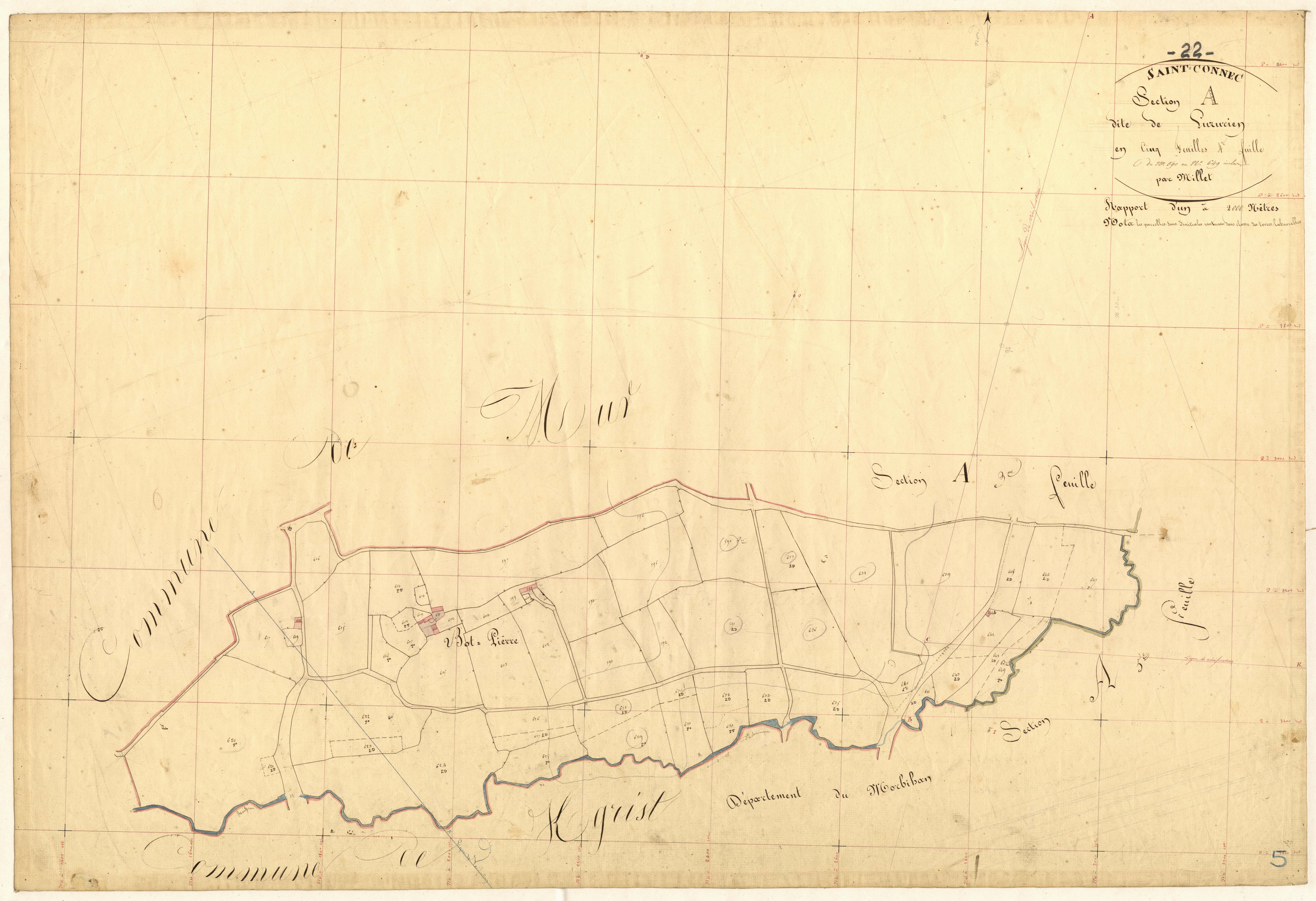 Saint-Connec - Section A, 4e feuille