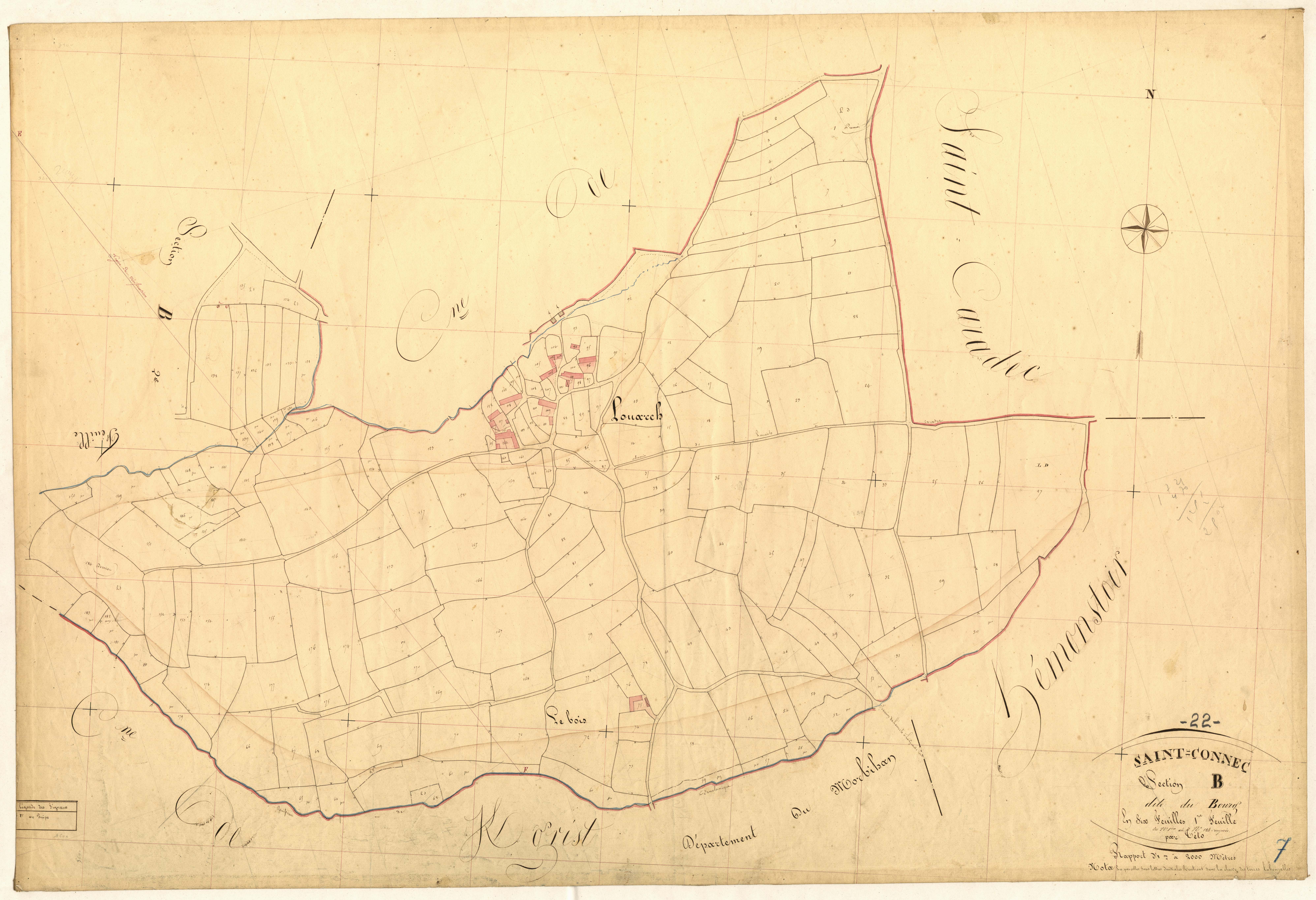 Saint-Connec - Section B, 1re feuille
