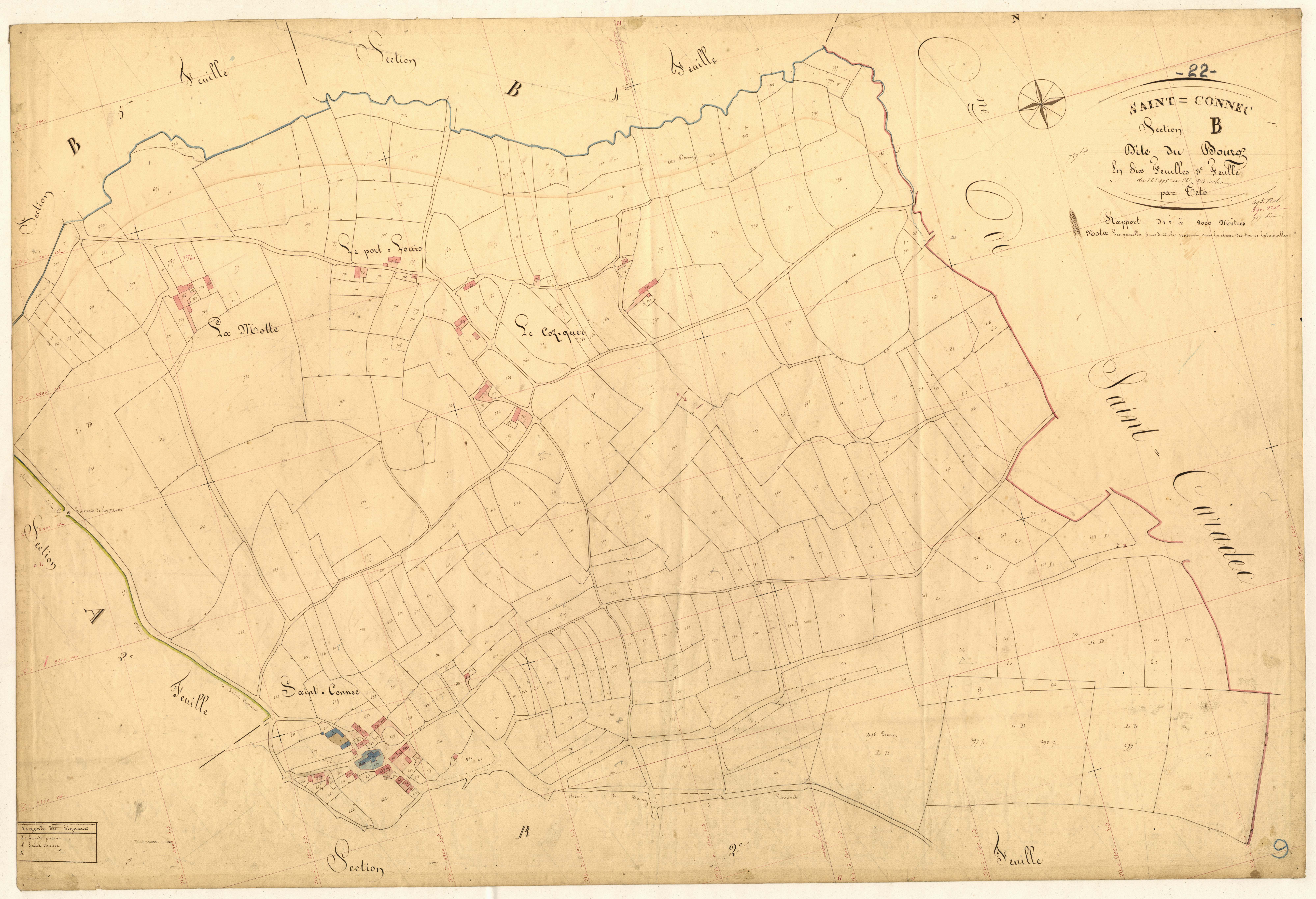 Saint-Connec - Section B, 3e feuille