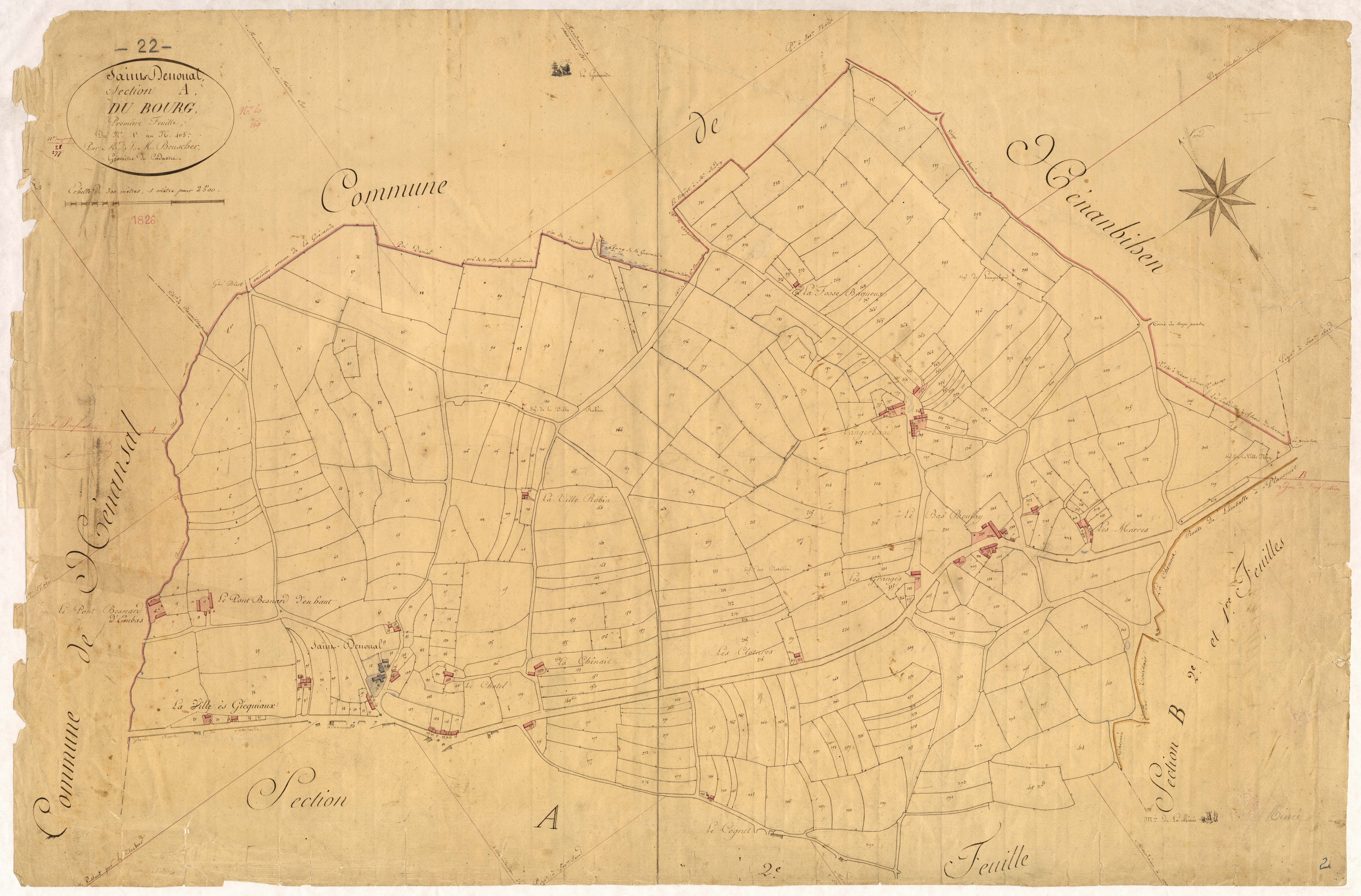 Saint-Denoual - Section A, 1re feuille