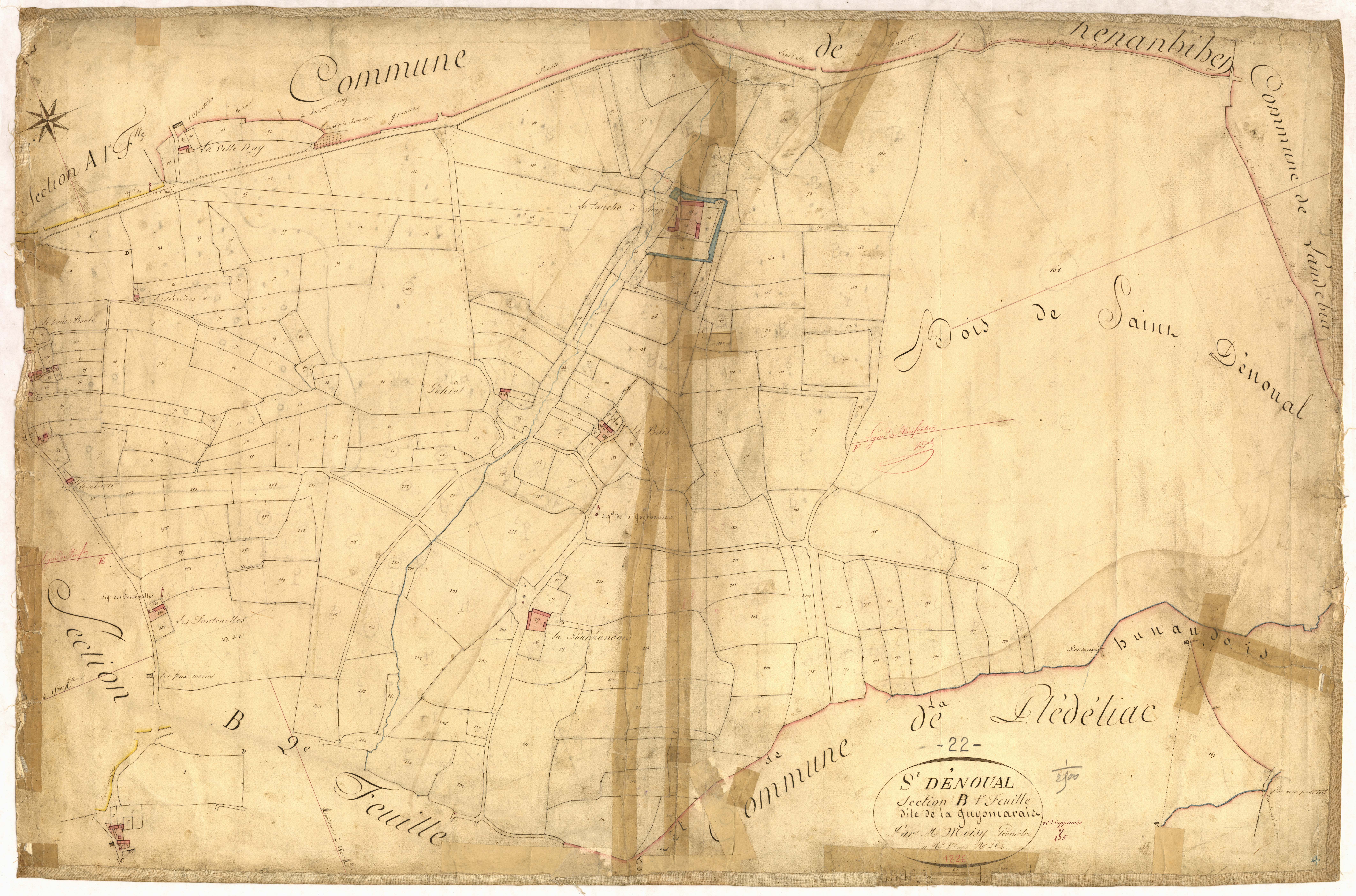 Saint-Denoual - Section B, 1re feuille