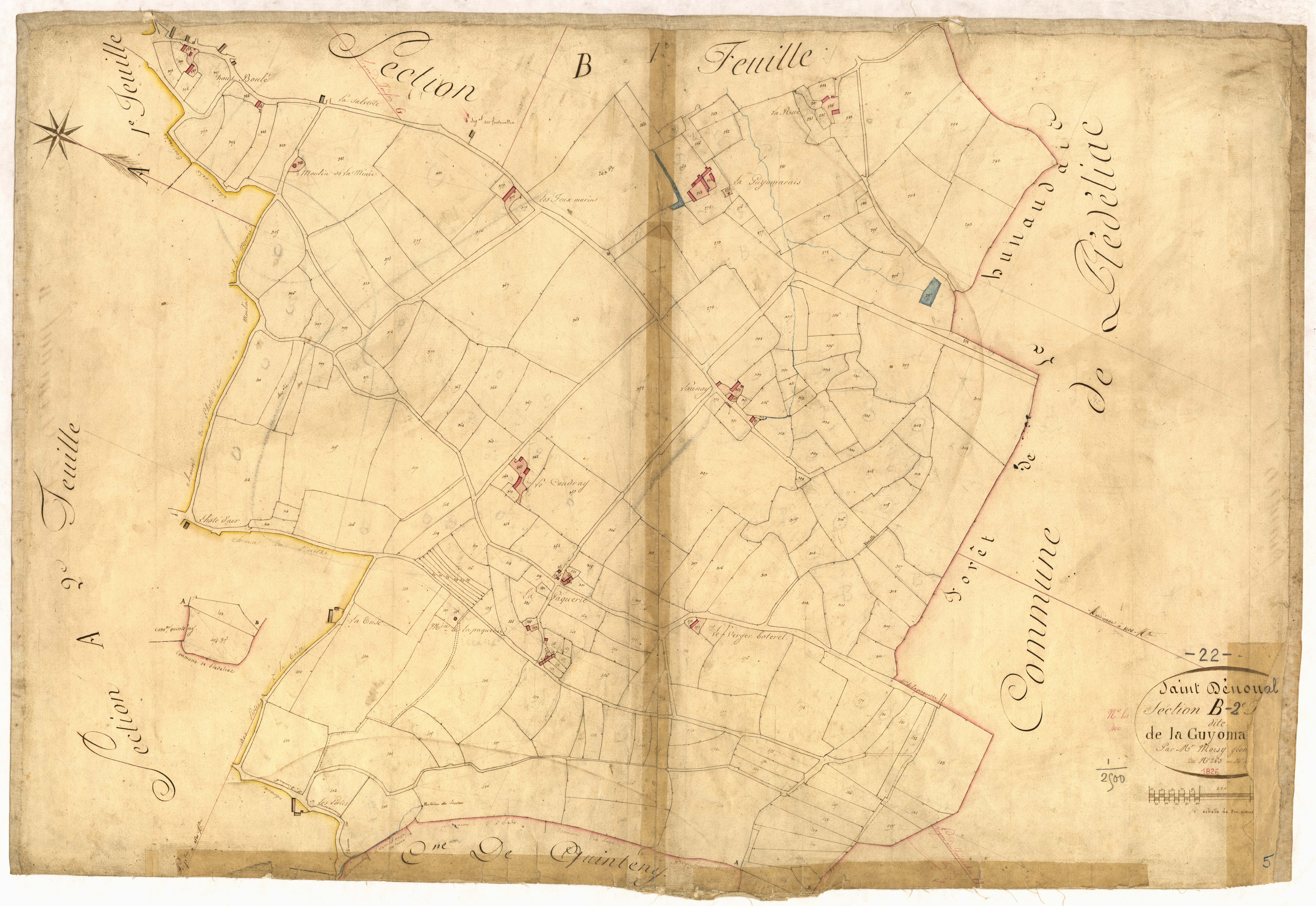 Saint-Denoual - Section B, 2e feuille
