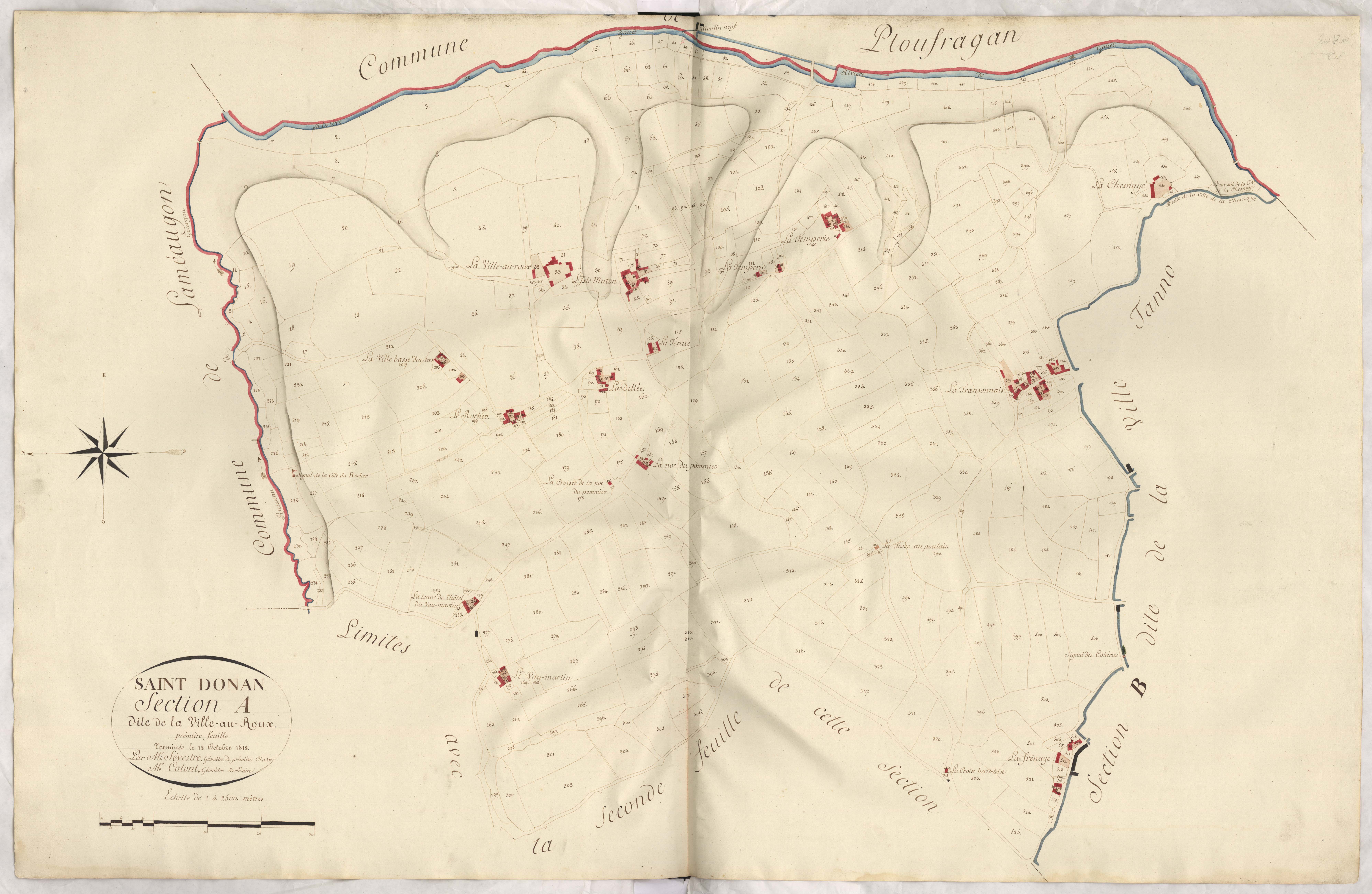 Saint-Donan - Section A, 1re feuille