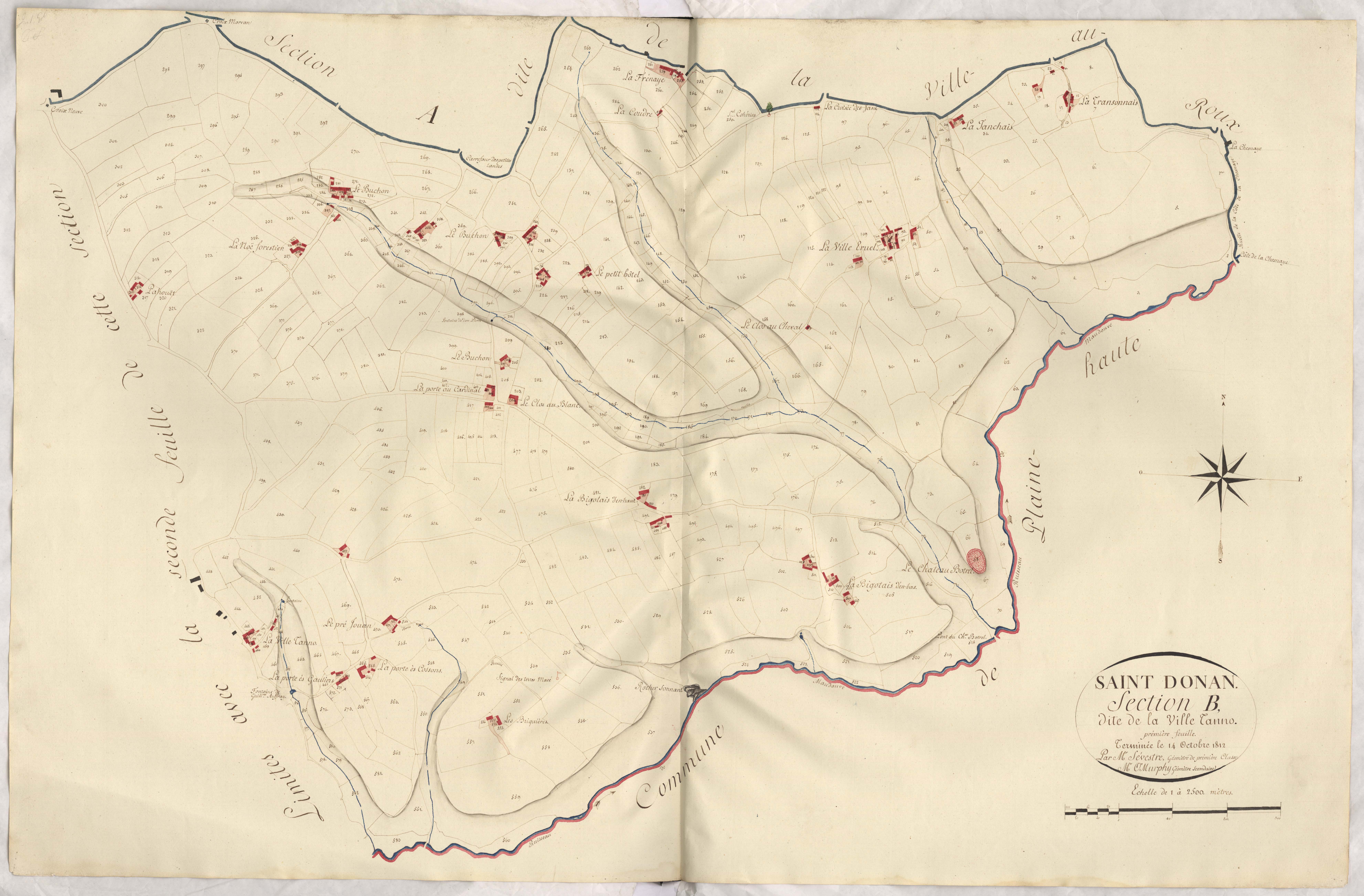 Saint-Donan - Section B, 1re feuille