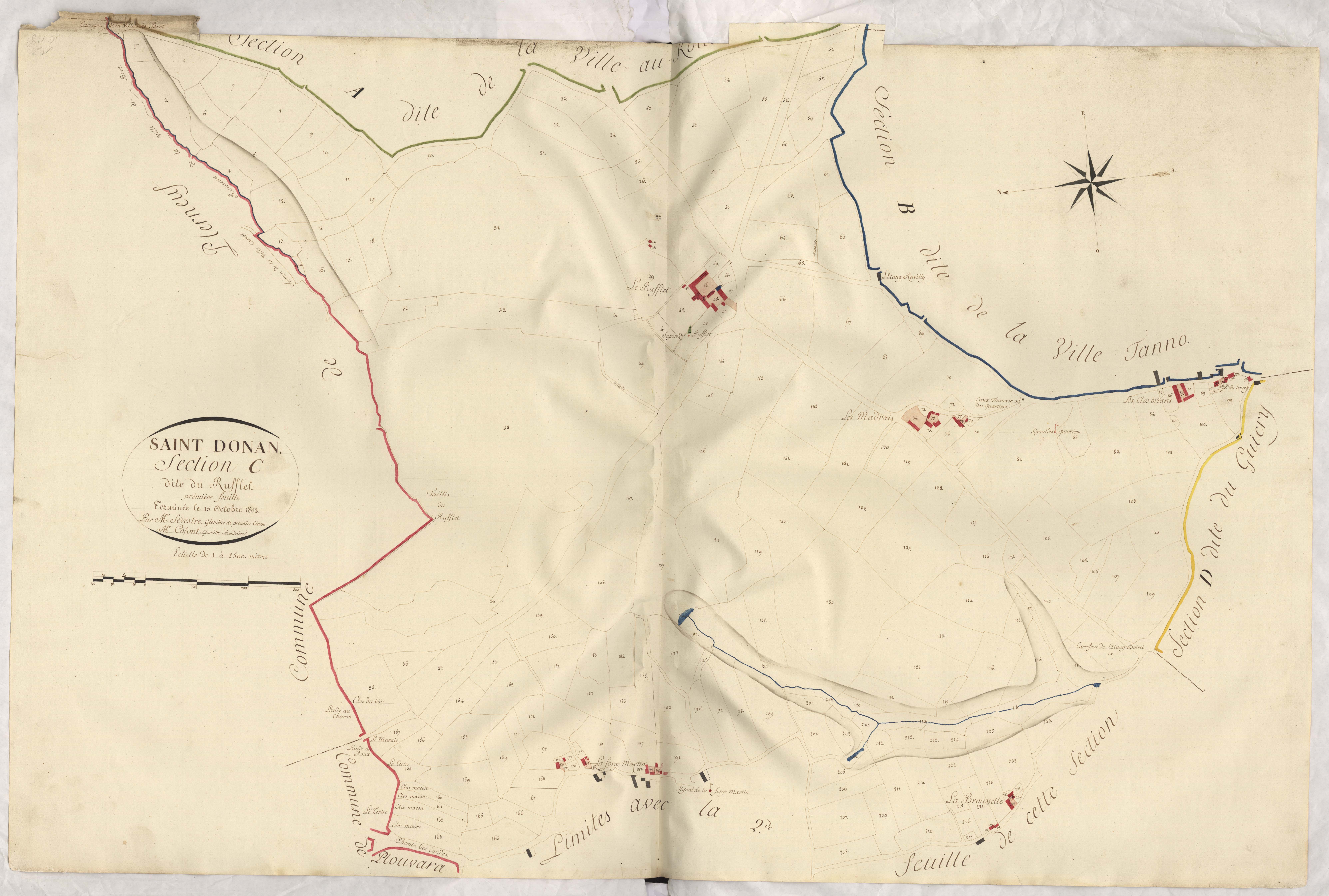 Saint-Donan - Section C, 1re feuille