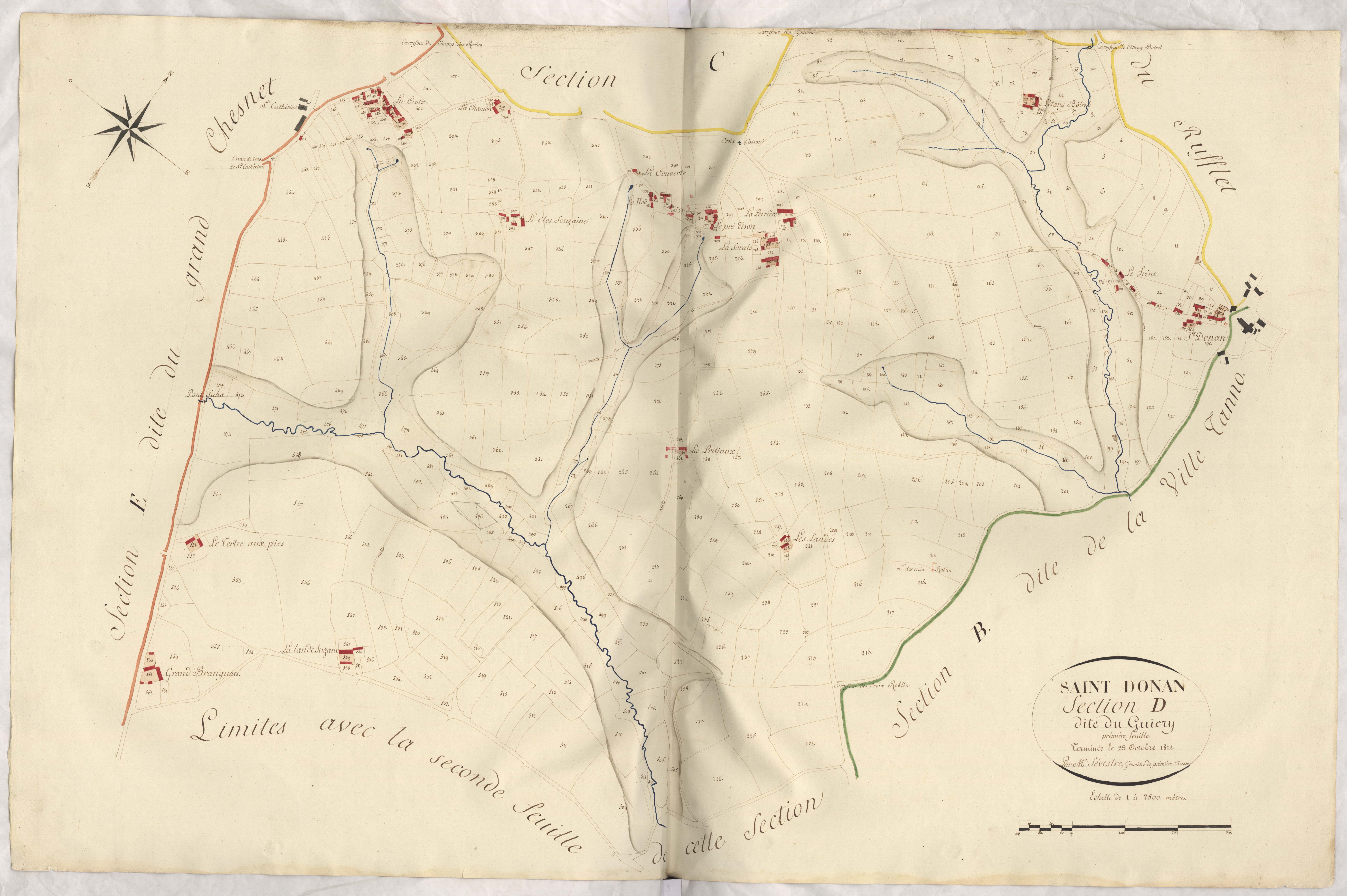 Saint-Donan - Section D, 1re feuille