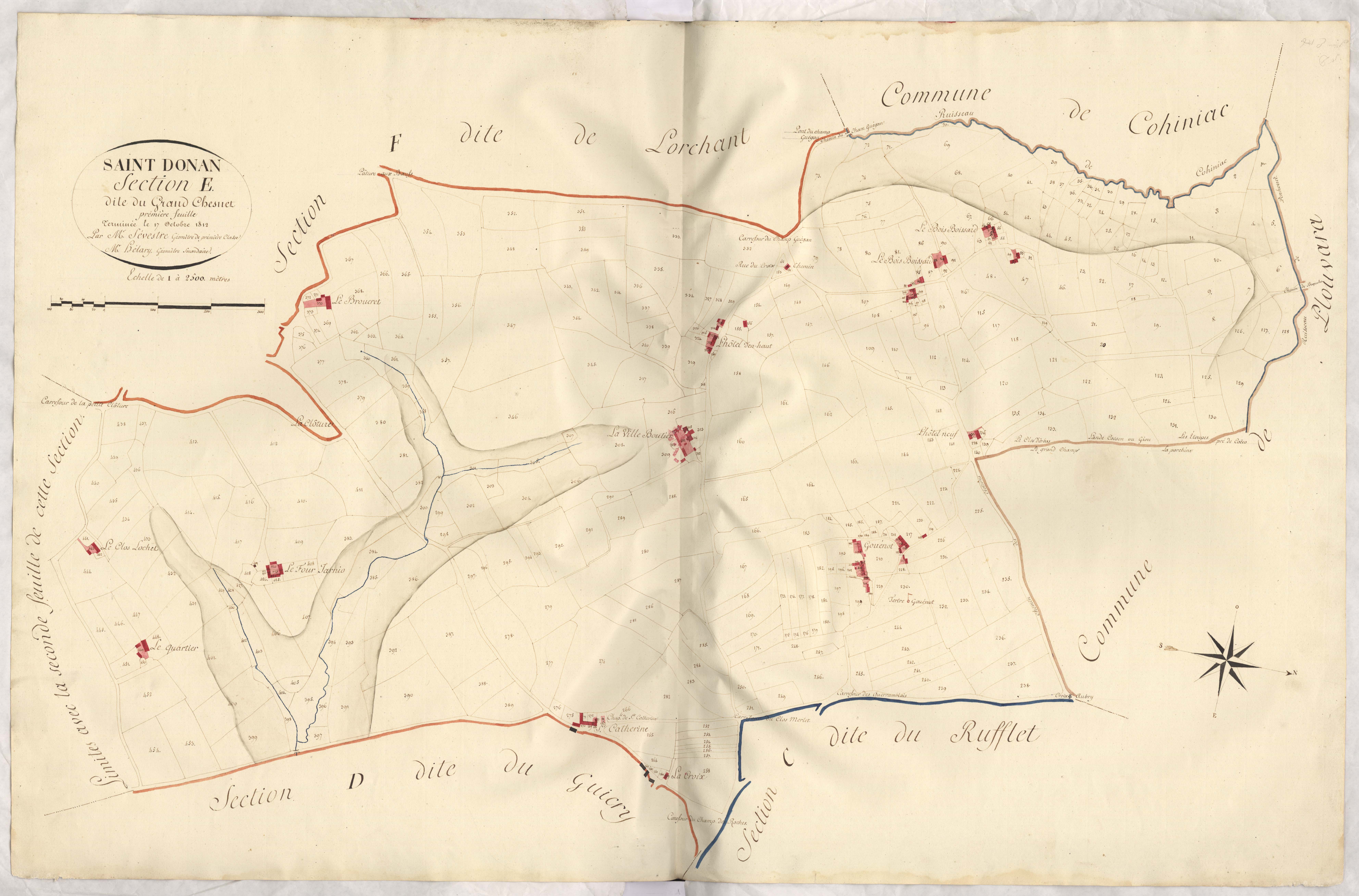 Saint-Donan - Section E, 1re feuille