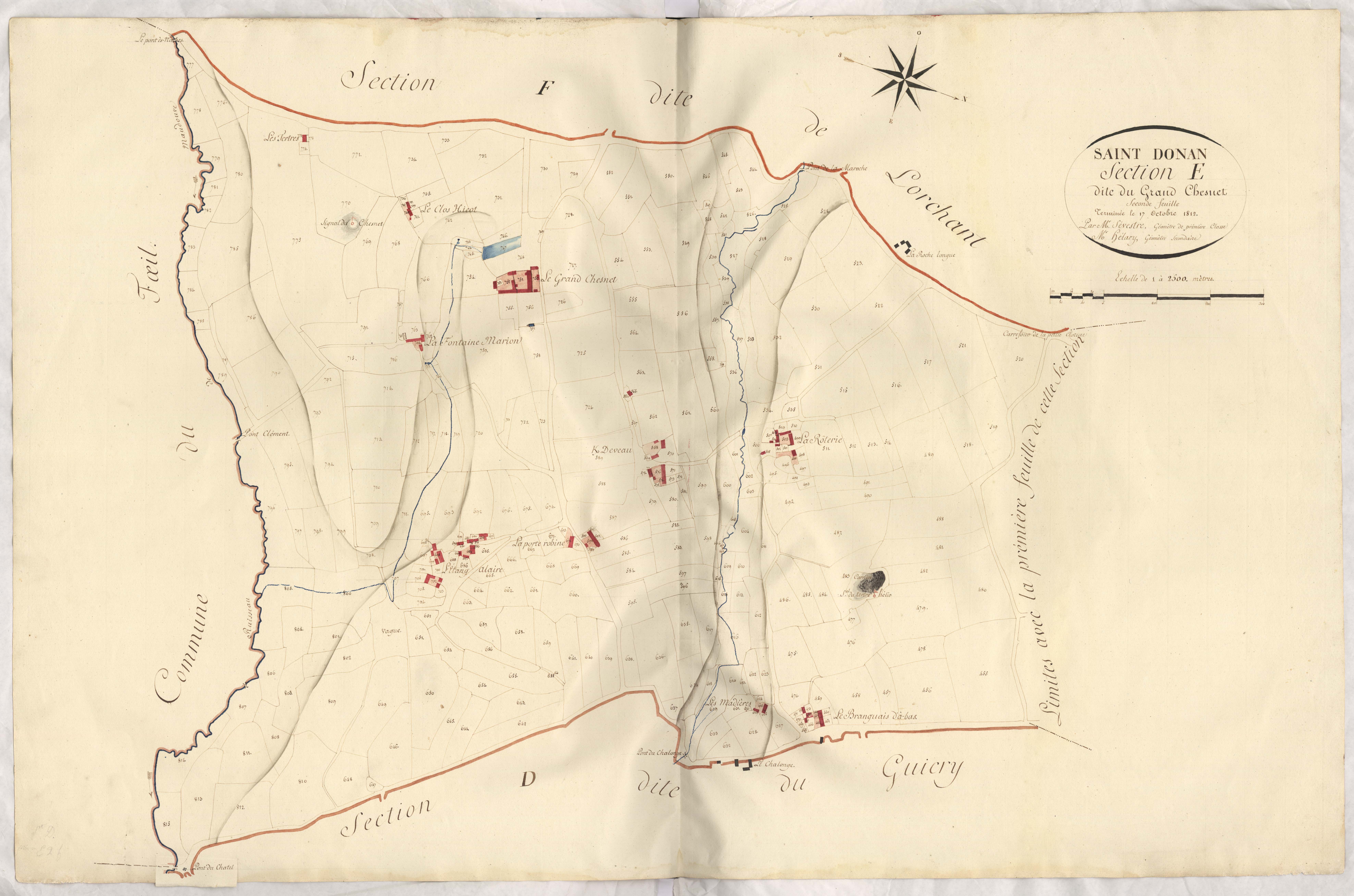 Saint-Donan - Section E, 2e feuille