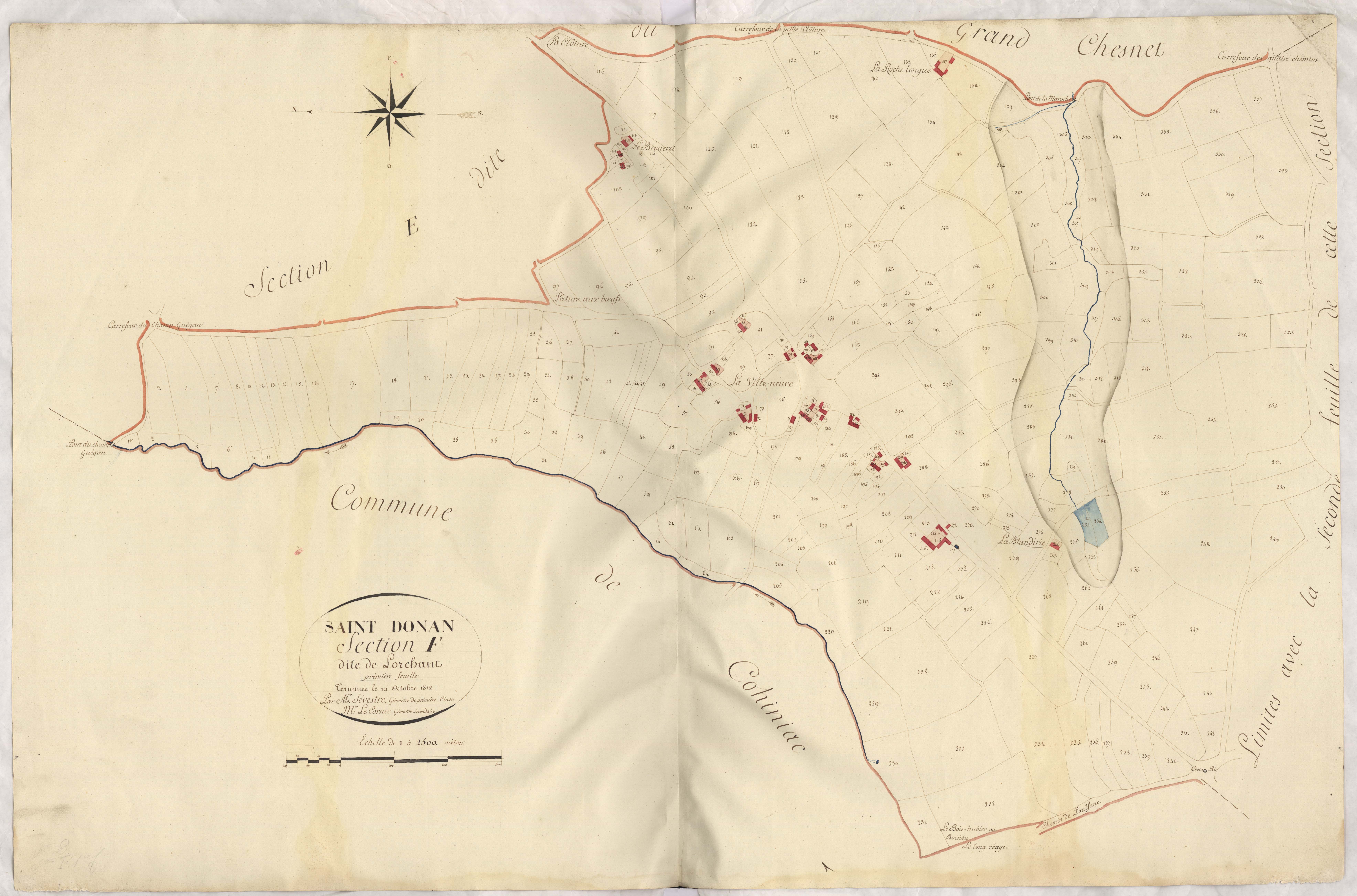 Saint-Donan - Section F, 1re feuille